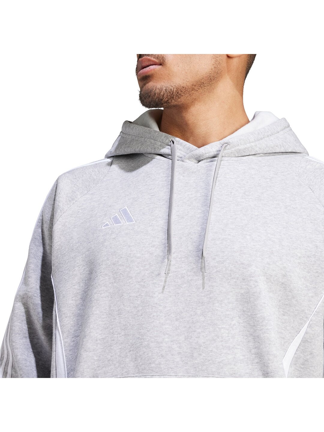 Adidas Tiro 24 Sweat vyriškas džemperis su gobtuvu, pilkas IR7545 1 Adidas Tiro 24 Sweat vyriškas džemperis su gobtuvu, pilkas IR7545 1