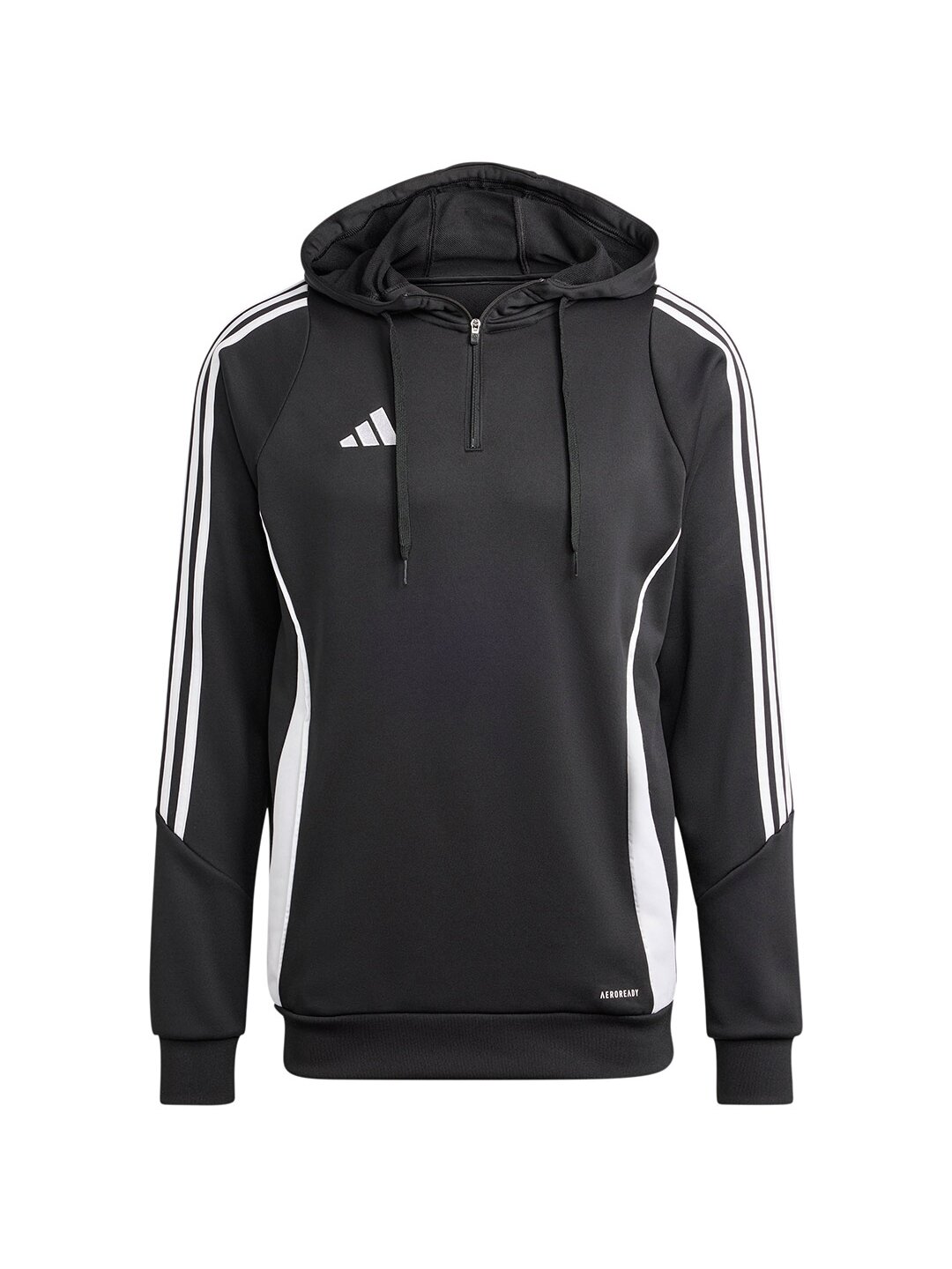 Adidas Tiro 24 Training Vyriški džemperiai su gobtuvu juodi IJ9957 Adidas Tiro 24 Training Vyriški džemperiai su gobtuvu juodi IJ9957