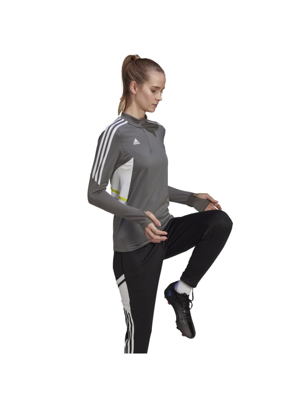 Adidas Condivo 22 Training moteriškas džemperis pilkas HD2308 4