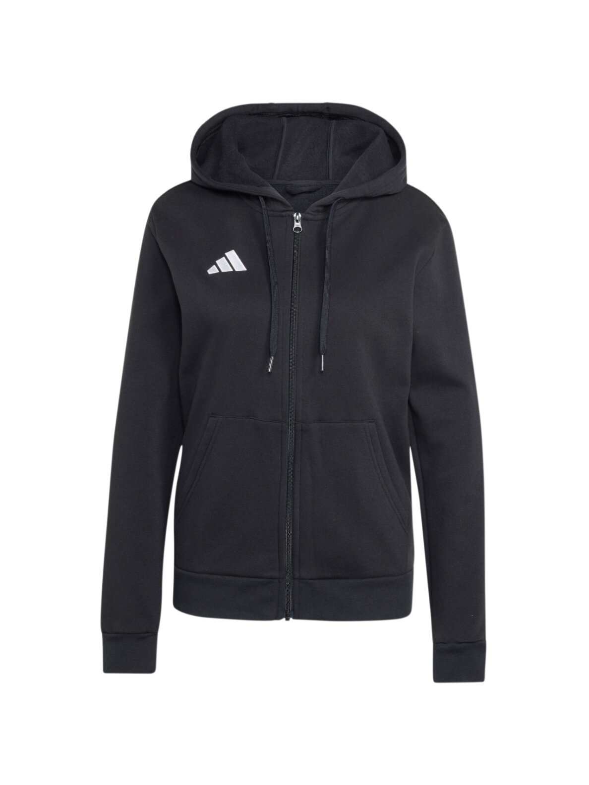 Adidas Entrada 26 Full Zip Hoodie džemperis moterims juodas KF5939 1 Adidas Entrada 26 Full Zip Hoodie džemperis moterims juodas KF5939 1