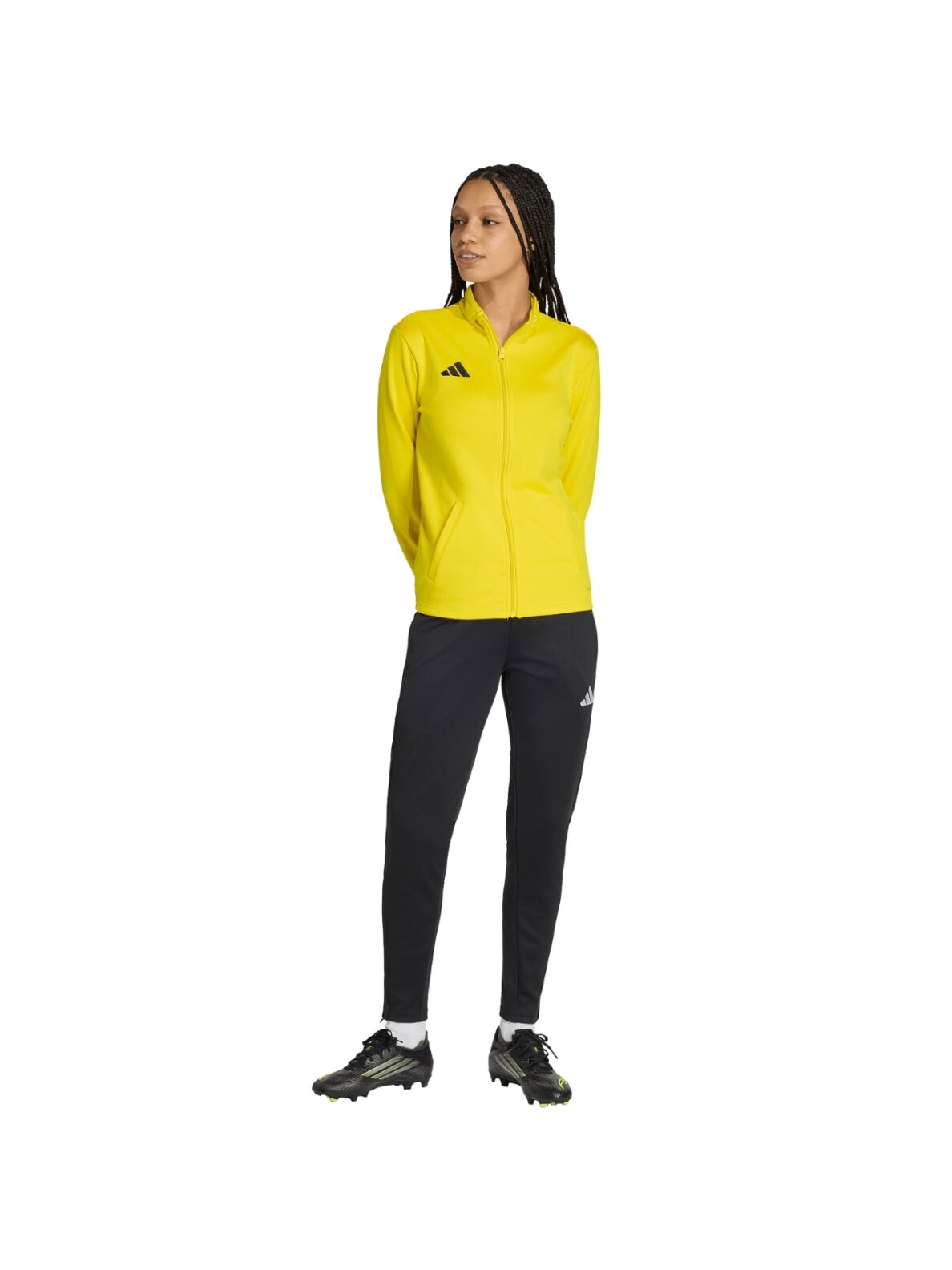 Adidas Entrada 26 Track džemperis moterims geltonas JZ6595 5 Adidas Entrada 26 Track džemperis moterims geltonas JZ6595 5