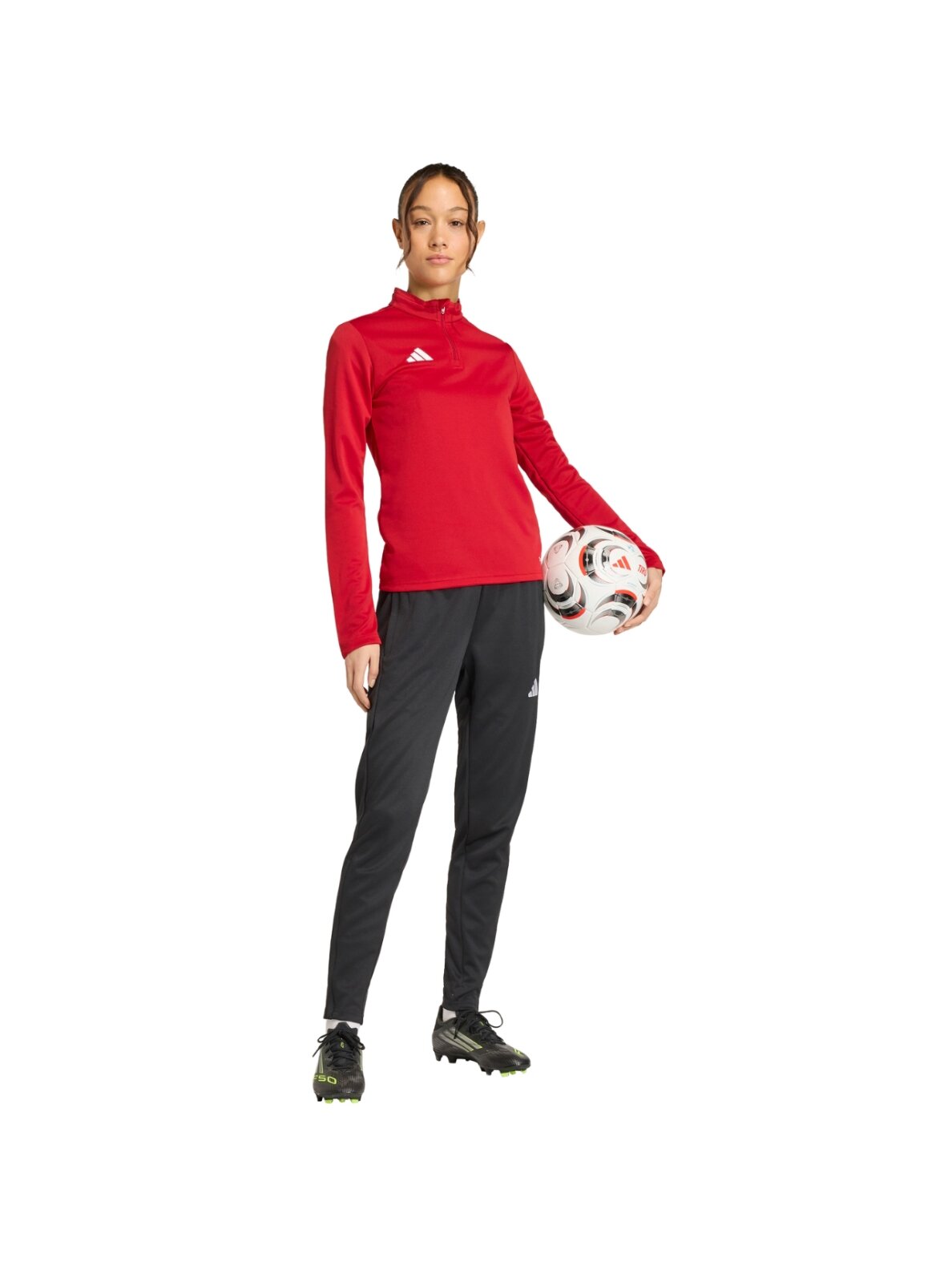 Adidas Entrada 26 Training Top džemperis moterims raudonas JZ6645 6 Adidas Entrada 26 Training Top džemperis moterims raudonas JZ6645 6