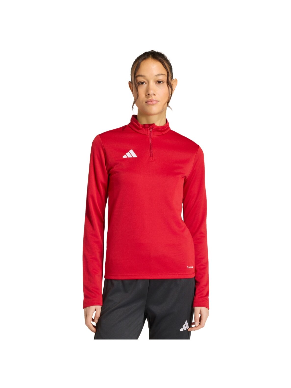 Adidas Entrada 26 Training Top džemperis moterims raudonas JZ6645 Adidas Entrada 26 Training Top džemperis moterims raudonas JZ6645