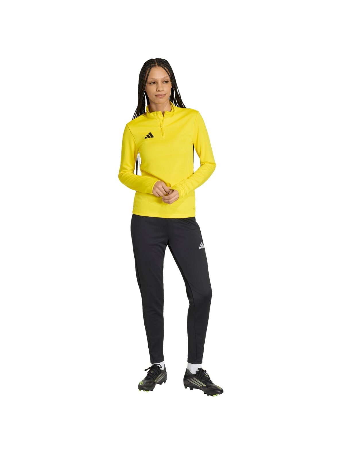 Adidas Entrada 26 Training Top džemperis moterims geltonas JZ6649 5 Adidas Entrada 26 Training Top džemperis moterims geltonas JZ6649 5
