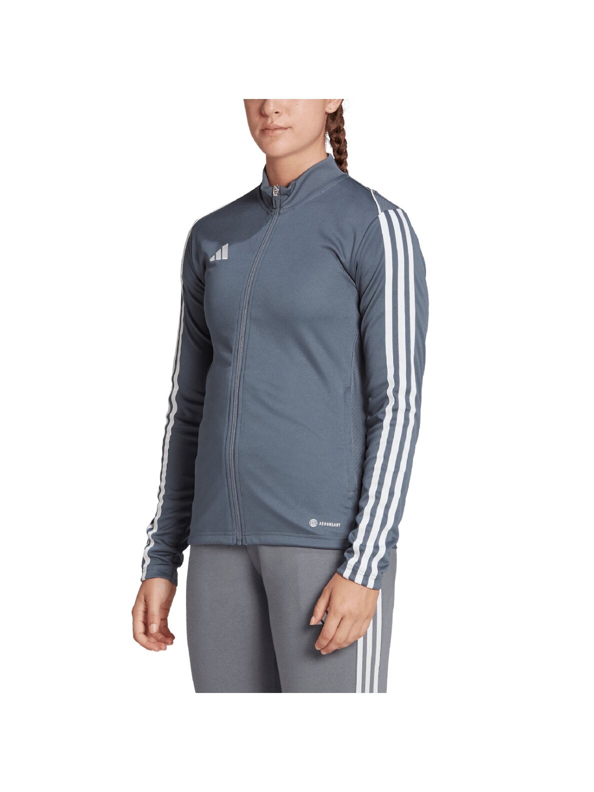 Adidas Tiro 23 League Training moteriškas džemperis, pilkas HS3516 3 Adidas Tiro 23 League Training moteriškas džemperis, pilkas HS3516 3