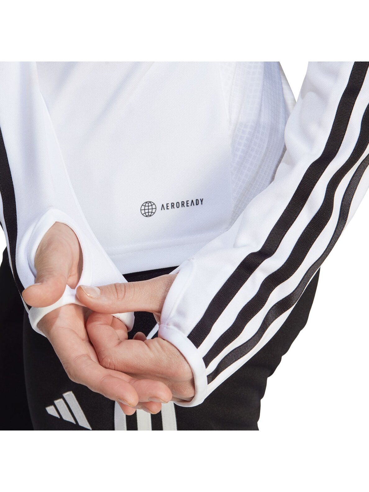 Adidas Tiro 23 League Training Top moteriškas džemperis, baltas HS3485 6 Adidas Tiro 23 League Training Top moteriškas džemperis, baltas HS3485 6