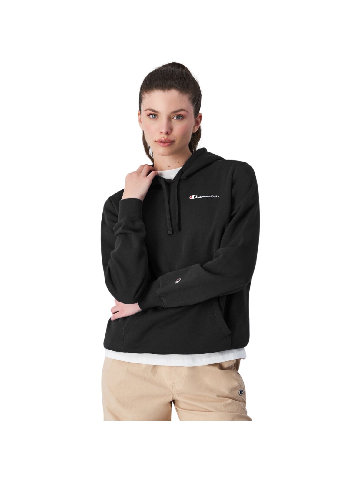 Moteriška Palaidinė Champion Hooded juoda 117530 KK001