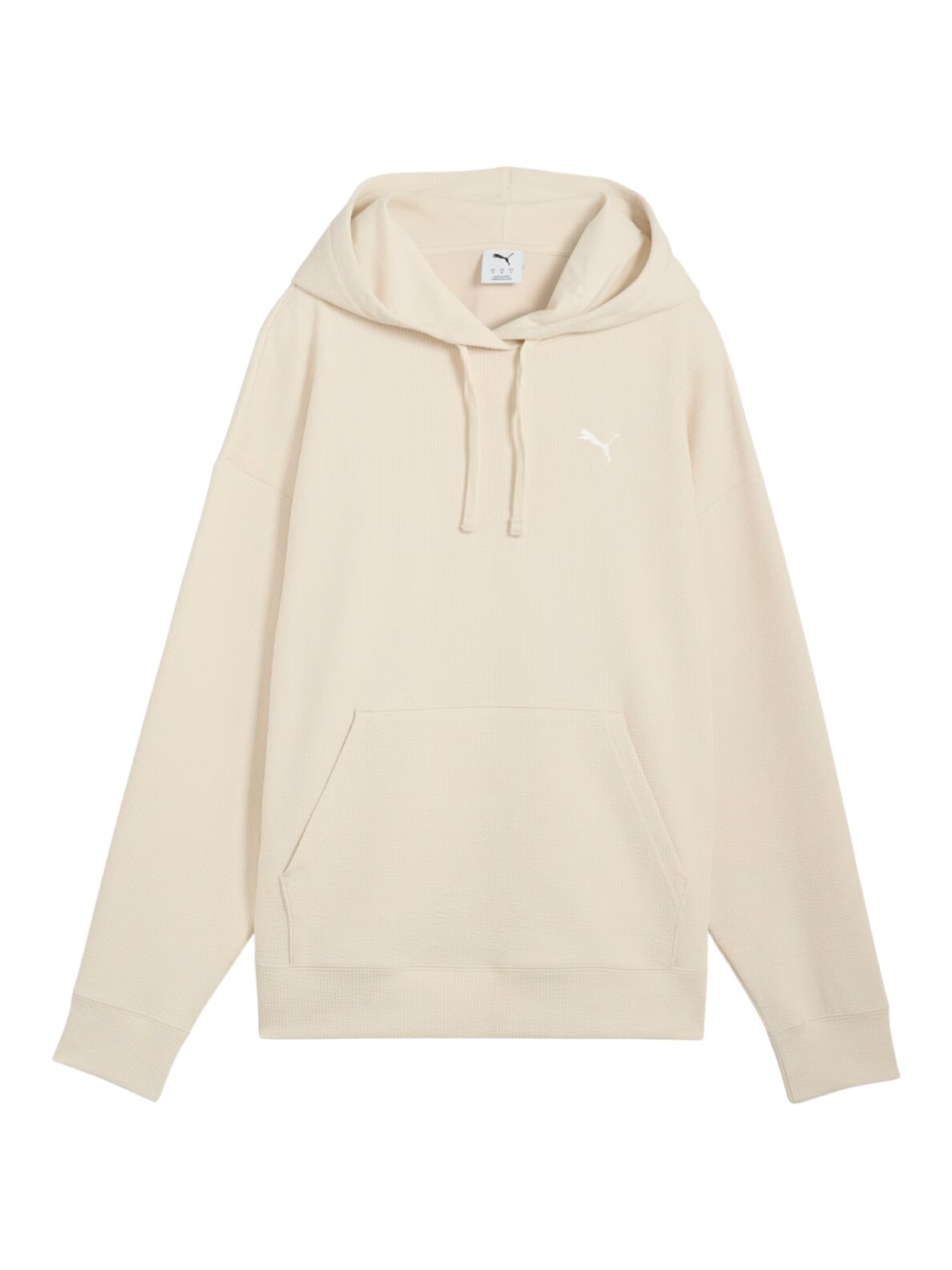 Puma ESS Elevated Comfort Hoodie džemperis moterims kreminis 691814 87 1