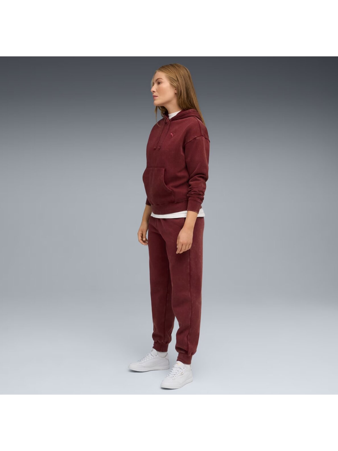 Puma ESS Relaxed Wash Hoodie bordo spalvos 688103 96 4 Puma ESS Relaxed Wash Hoodie bordo spalvos 688103 96 4