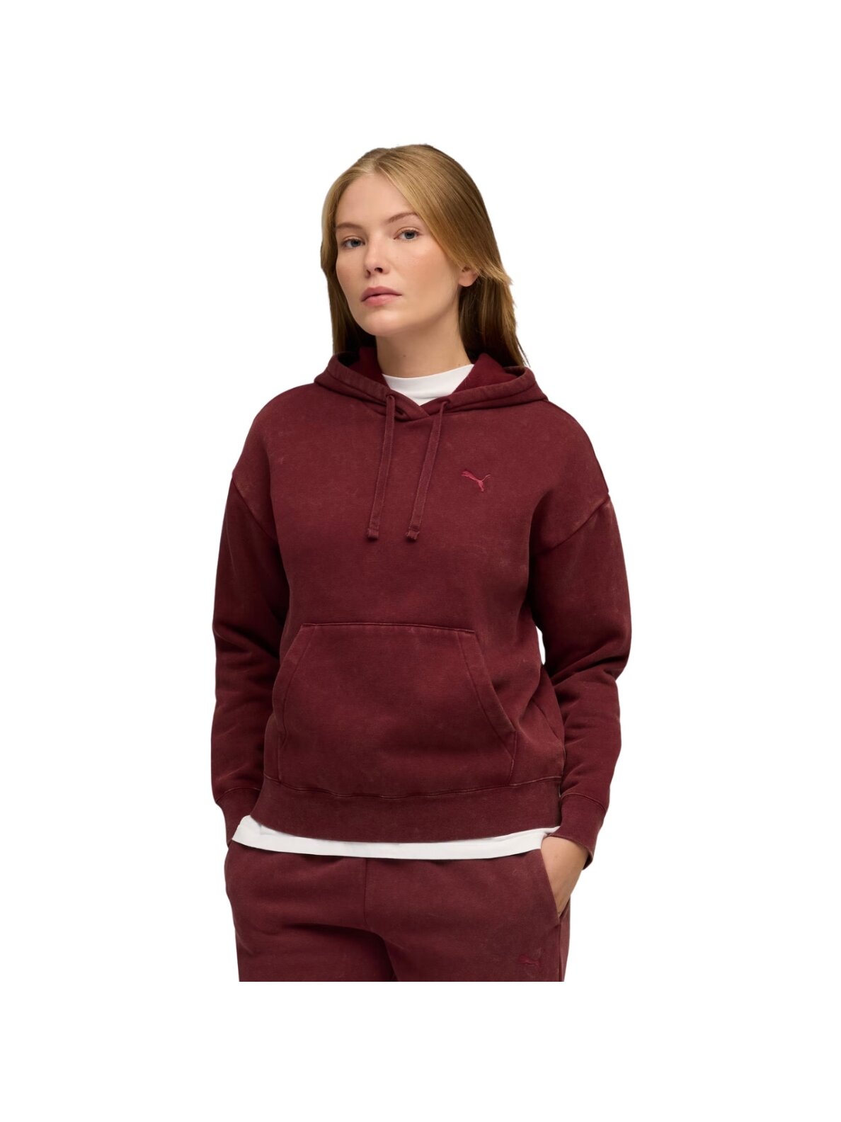 Puma ESS Relaxed Wash Hoodie bordo spalvos 688103 96 Puma ESS Relaxed Wash Hoodie bordo spalvos 688103 96
