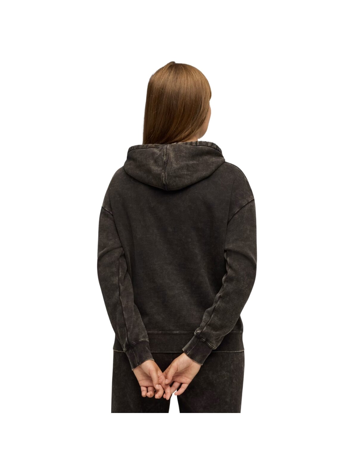 Puma moterims ESS Elevated Relaxed Wash Hoodie džemperis juodas 688103 01 3