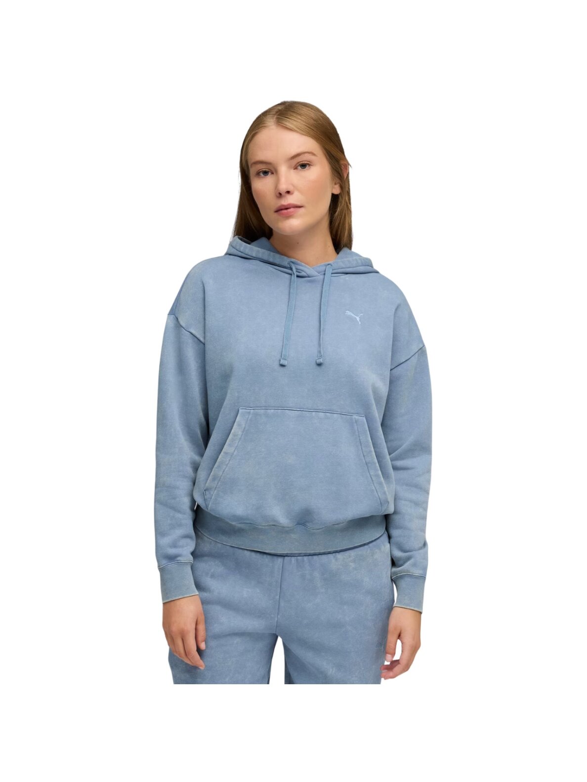 Puma moterims mėlyna džemperis ESS Elevated Relaxed Wash Hoodie 688103 34 Puma moterims mėlyna džemperis ESS Elevated Relaxed Wash Hoodie 688103 34