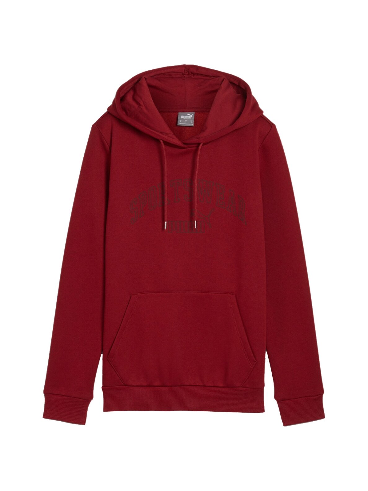 Puma Ess+ Logo LAB Hoodie FL moteriškas džemperis bordo spalvos 682987 13