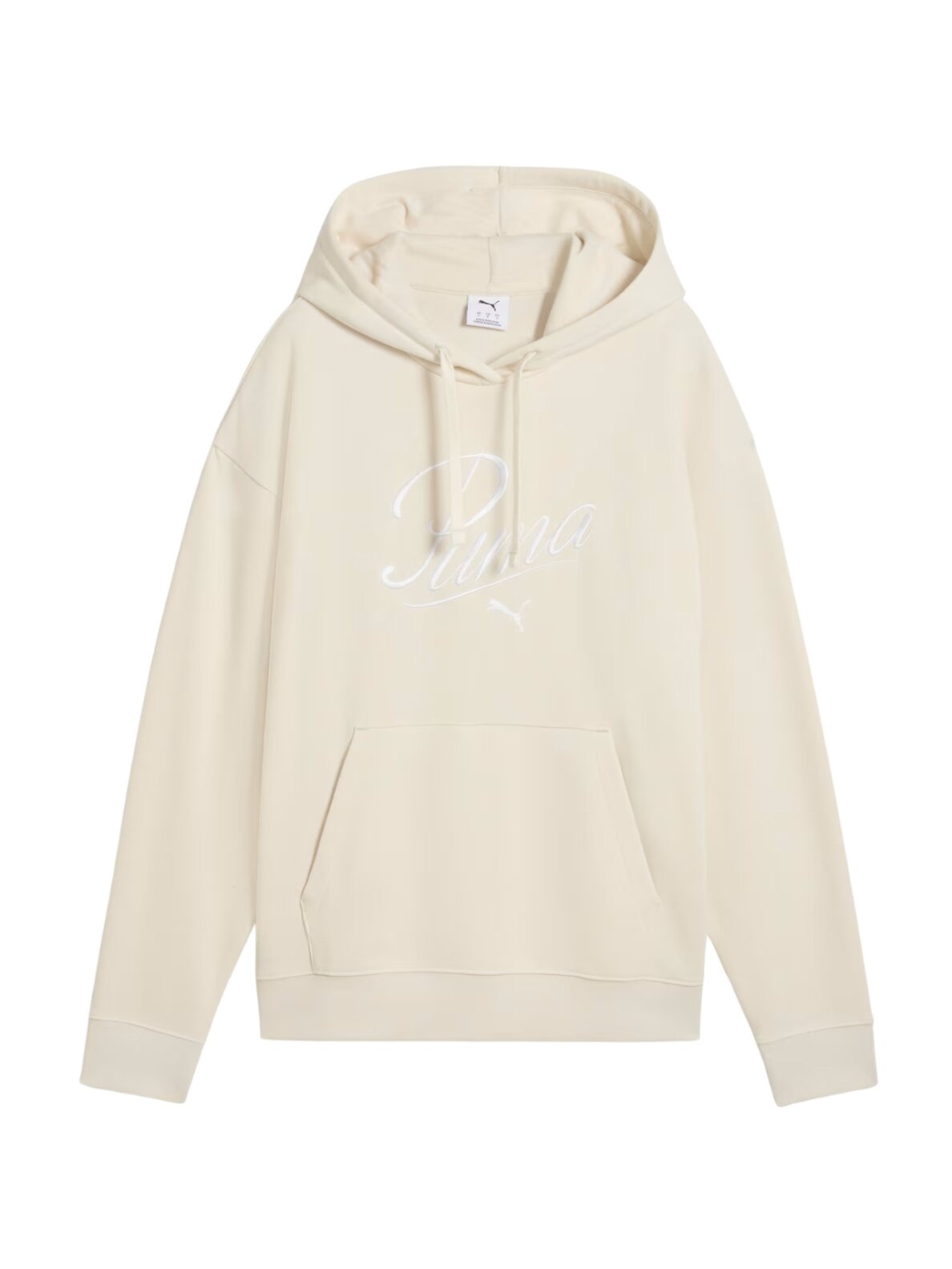 Puma Ess Script Comfort Hoodie moterims kreminio spalvos 684983 87