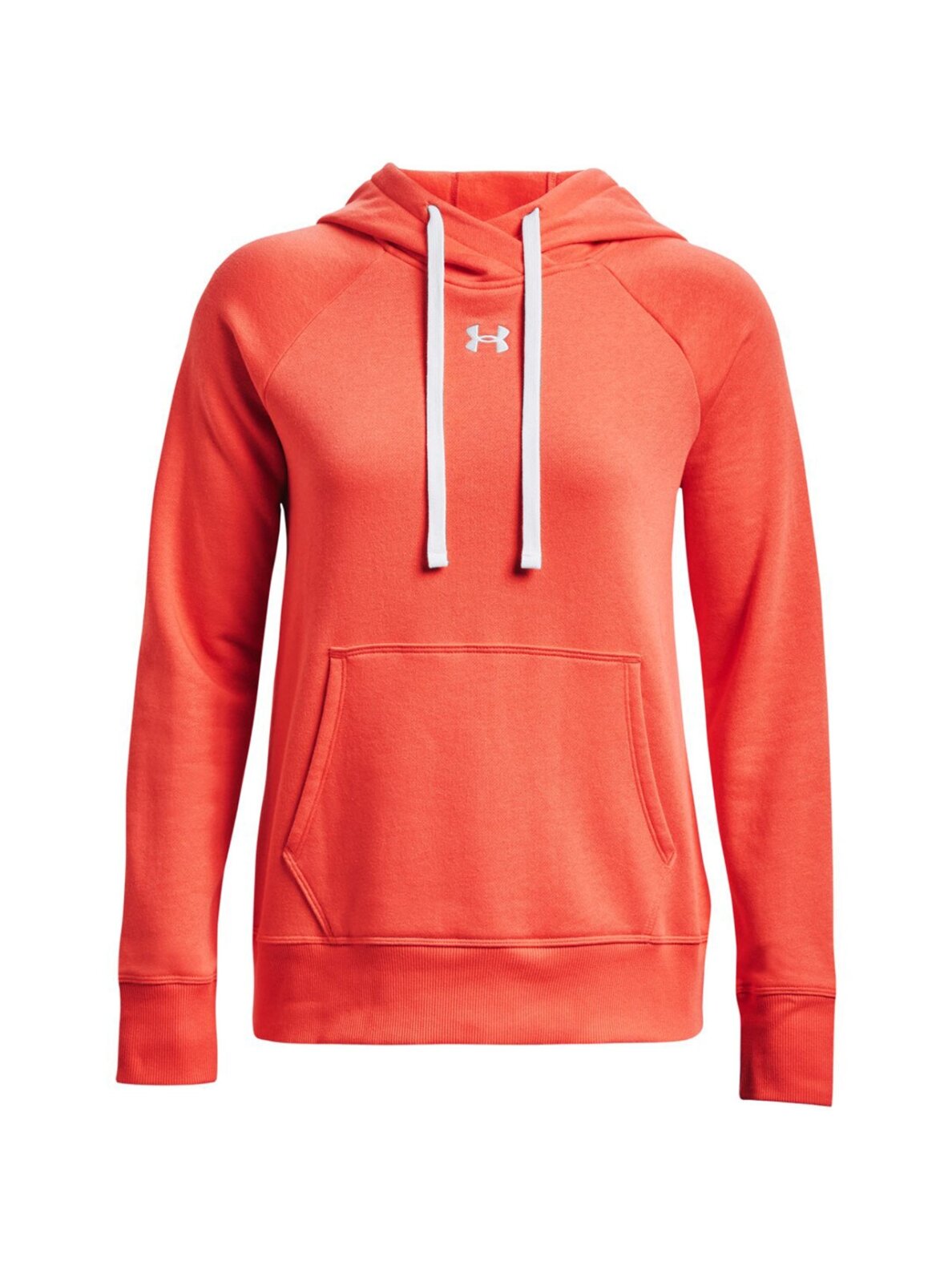 Under Armour Rival Fleece HB Hoodie moteriškas džemperis oranžinis 1356317 877 Under Armour Rival Fleece HB Hoodie moteriškas džemperis oranžinis 1356317 877