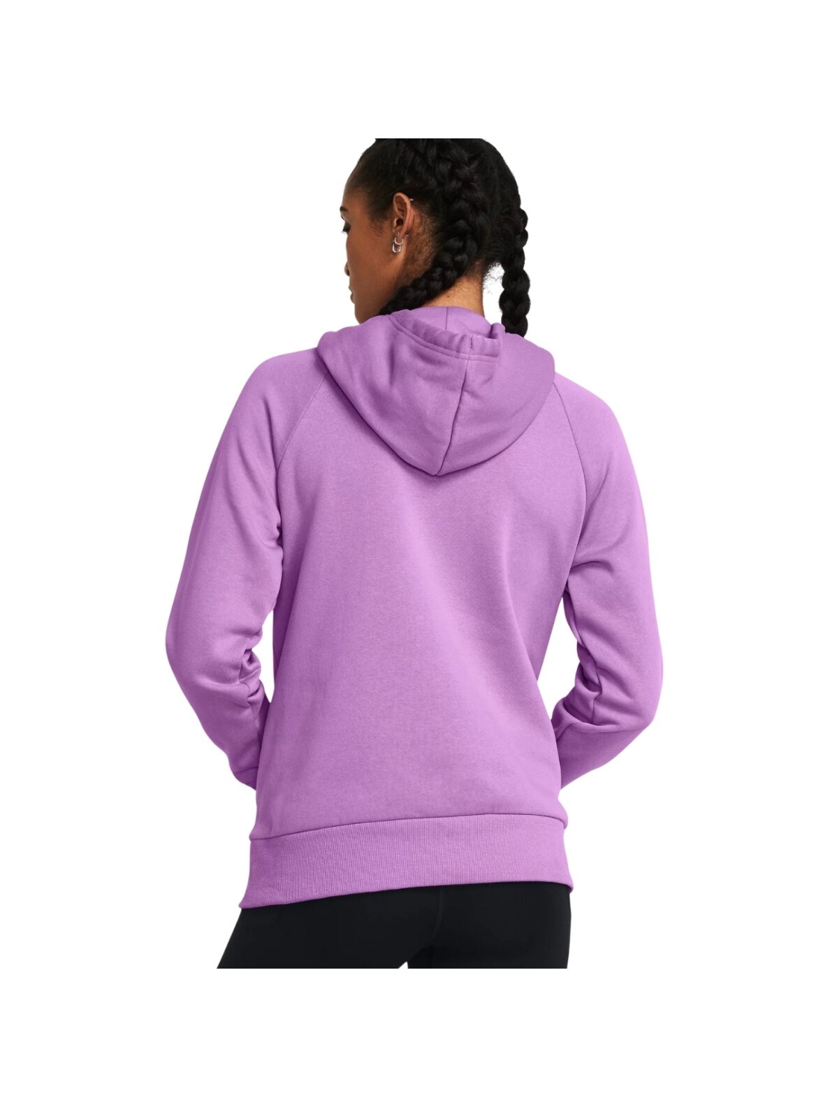 Under Armour Rival Fleece Hoodie moteriškas džemperis violetinis 1379500 560 3