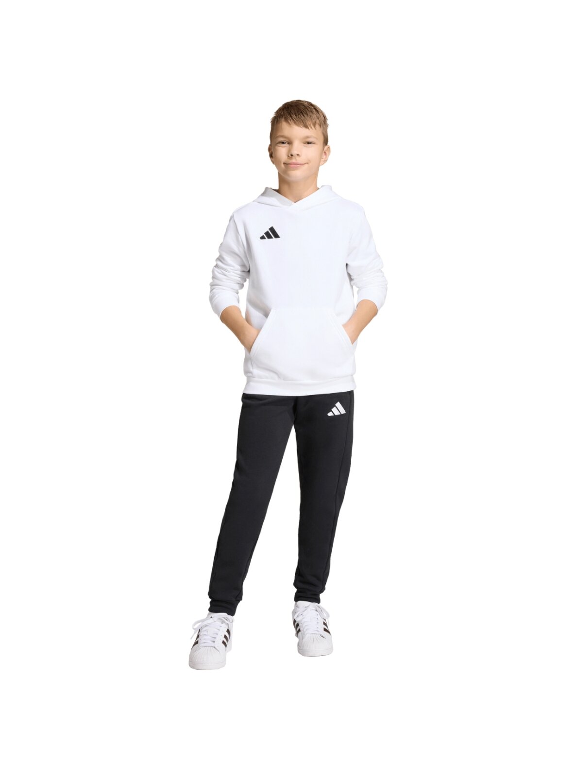 Adidas Entrada 26 Hoody vaikams balta JZ6561 7 Adidas Entrada 26 Hoody vaikams balta JZ6561 7