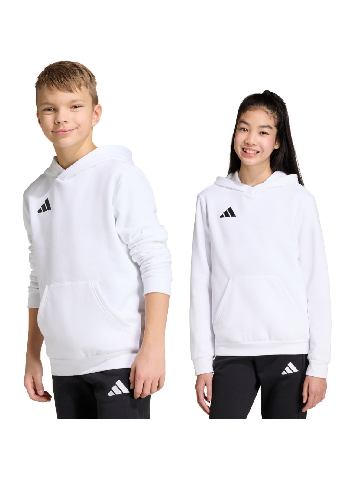 Adidas Entrada 26 Hoody vaikams balta JZ6561 Adidas Entrada 26 Hoody vaikams balta JZ6561