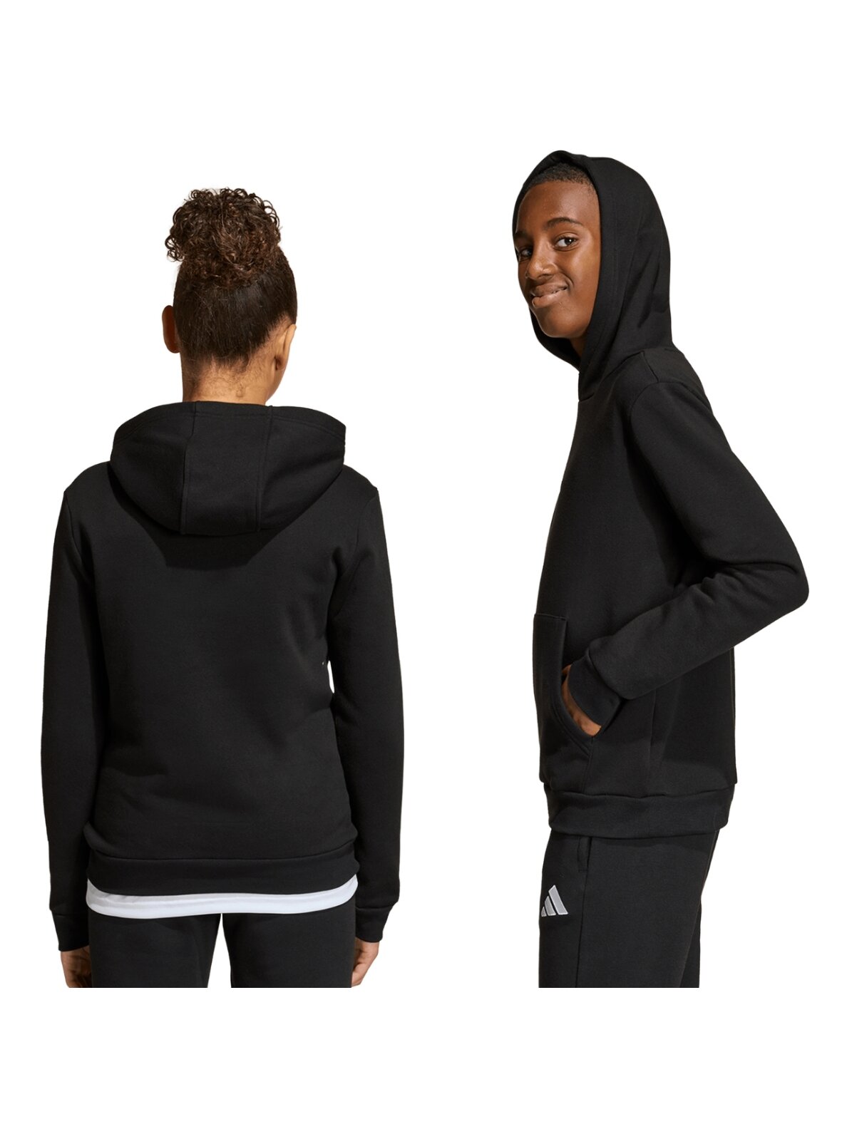Adidas Entrada 26 Hoody vaikams juoda JZ6569 2 Adidas Entrada 26 Hoody vaikams juoda JZ6569 2