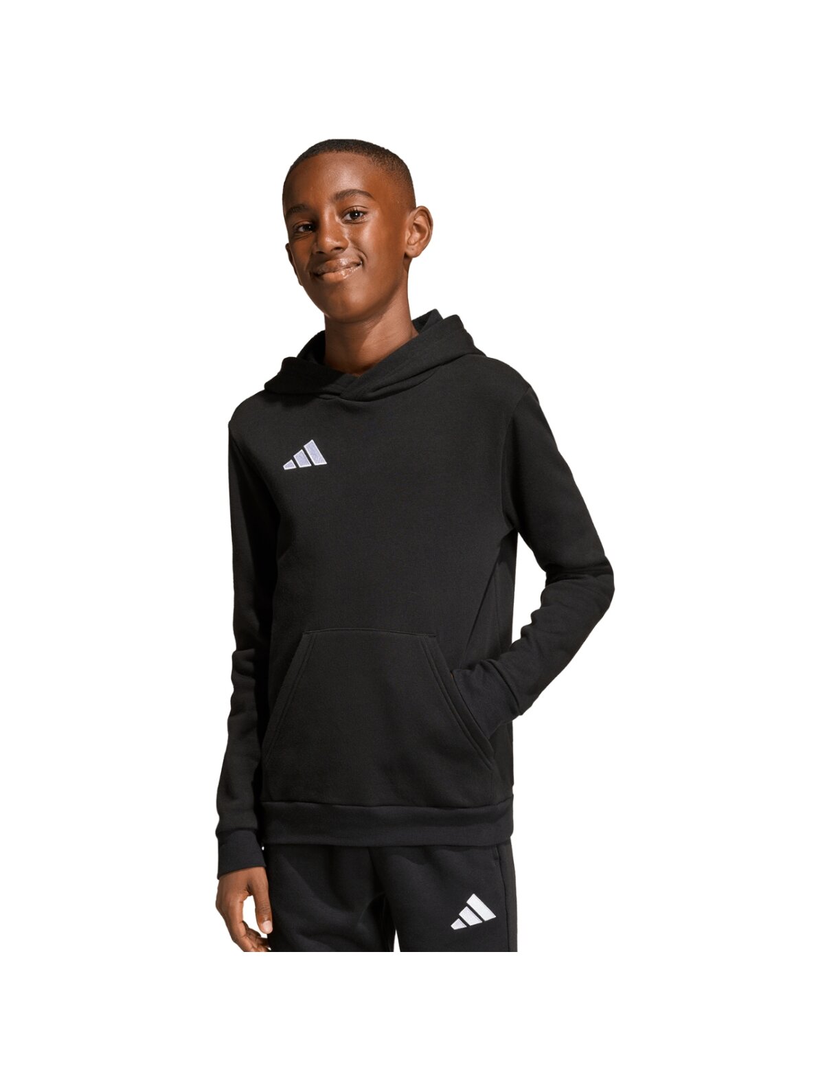 Adidas Entrada 26 Hoody vaikams juoda JZ6569 3 Adidas Entrada 26 Hoody vaikams juoda JZ6569 3