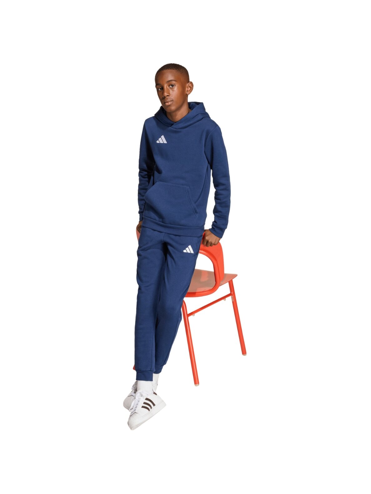 Adidas Entrada 26 Hoody vaikams tamsiai mėlyna JZ6567 7