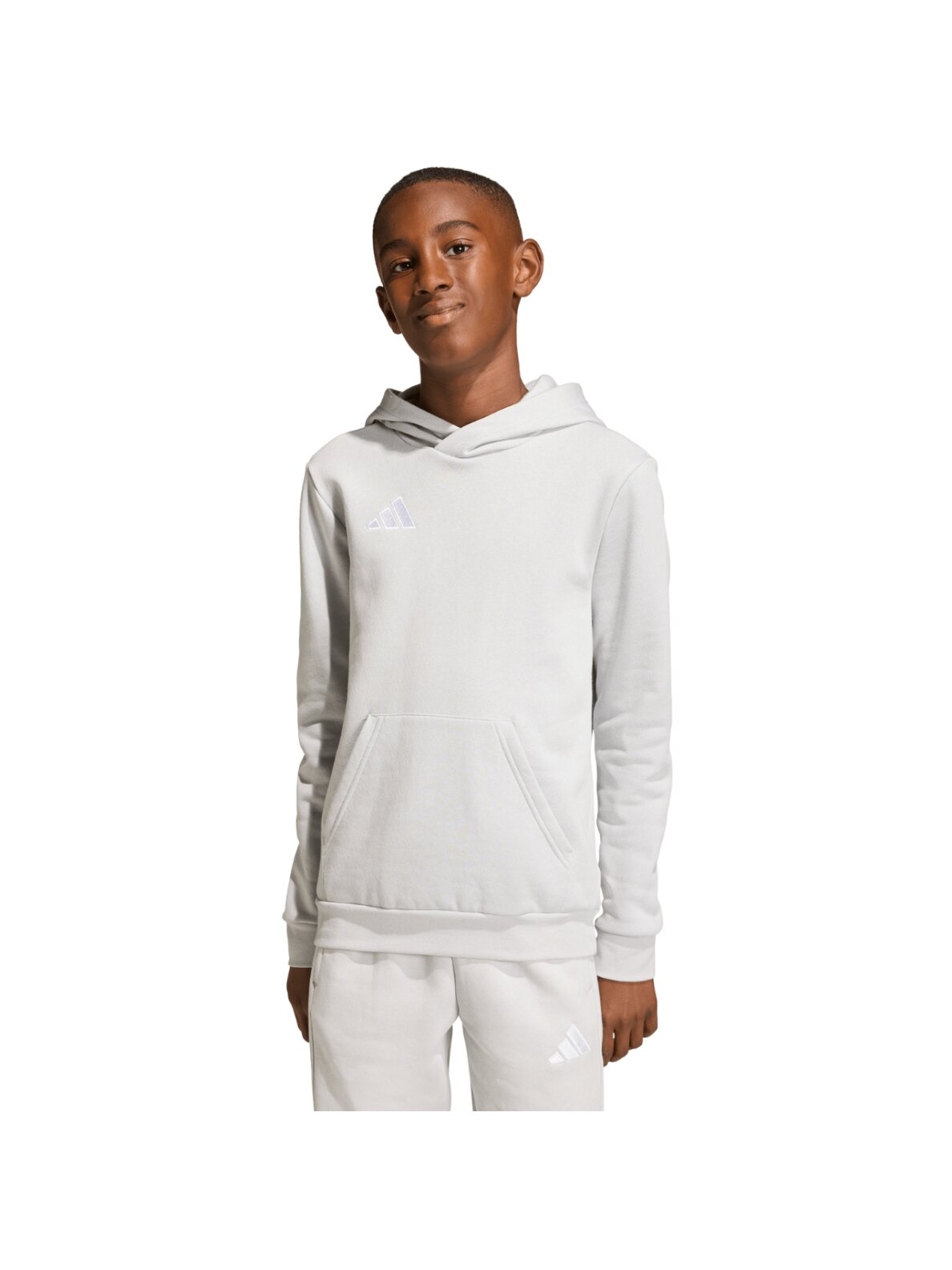 Adidas Entrada 26 Hoody vaikiški džemperiai, pilki JZ6562 3 Adidas Entrada 26 Hoody vaikiški džemperiai, pilki JZ6562 3