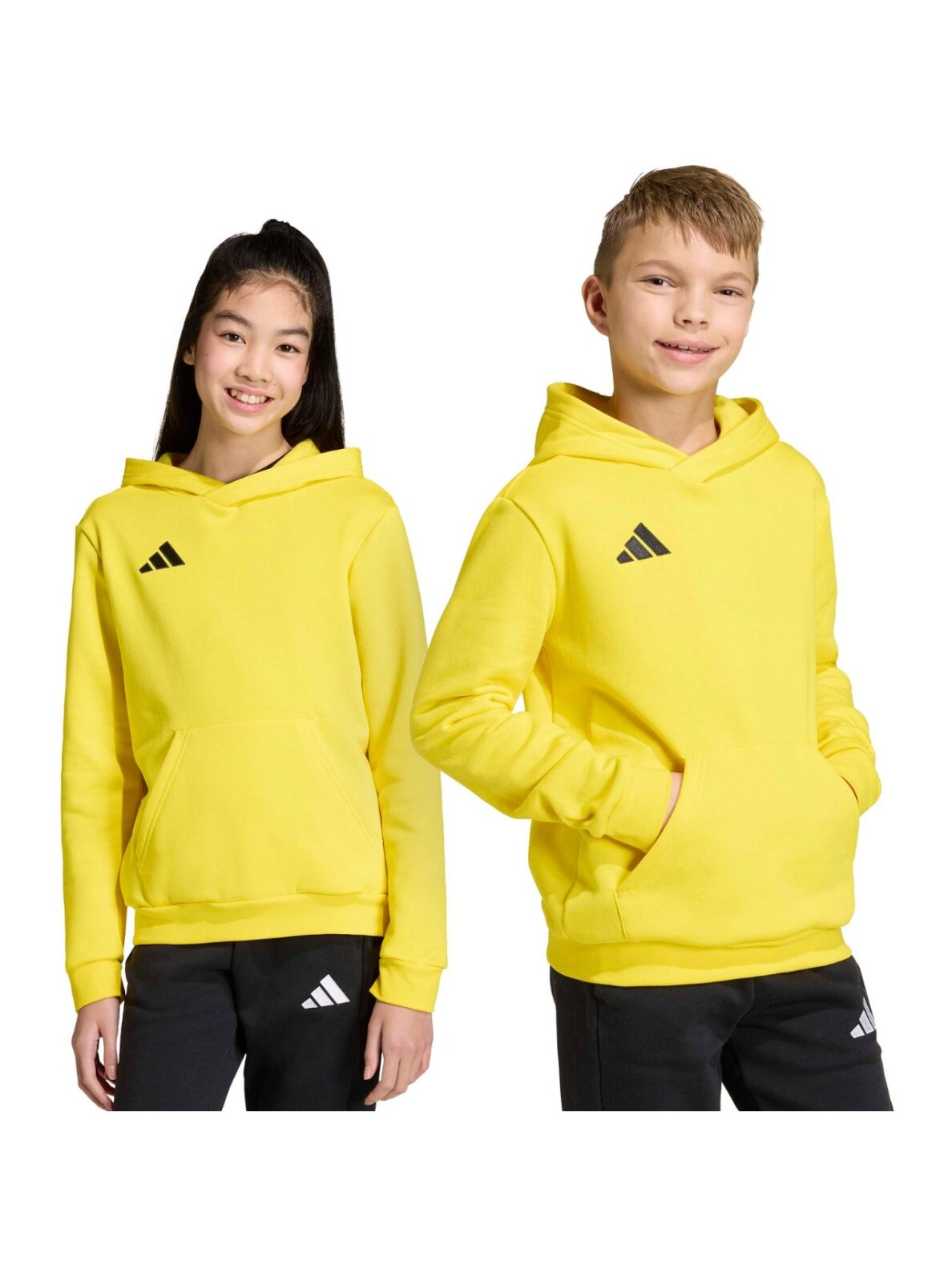 Adidas vaikų džemperis su gobtuvu Entrada 26 Hoody geltonas JZ6564 Adidas vaikų džemperis su gobtuvu Entrada 26 Hoody geltonas JZ6564