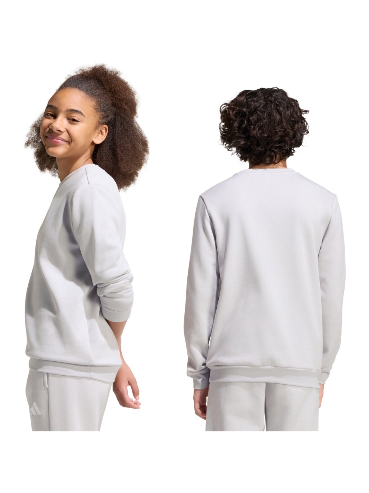 Adidas Entrada 26 Sweat Top vaikiškas džemperis pilkas JZ6551 2