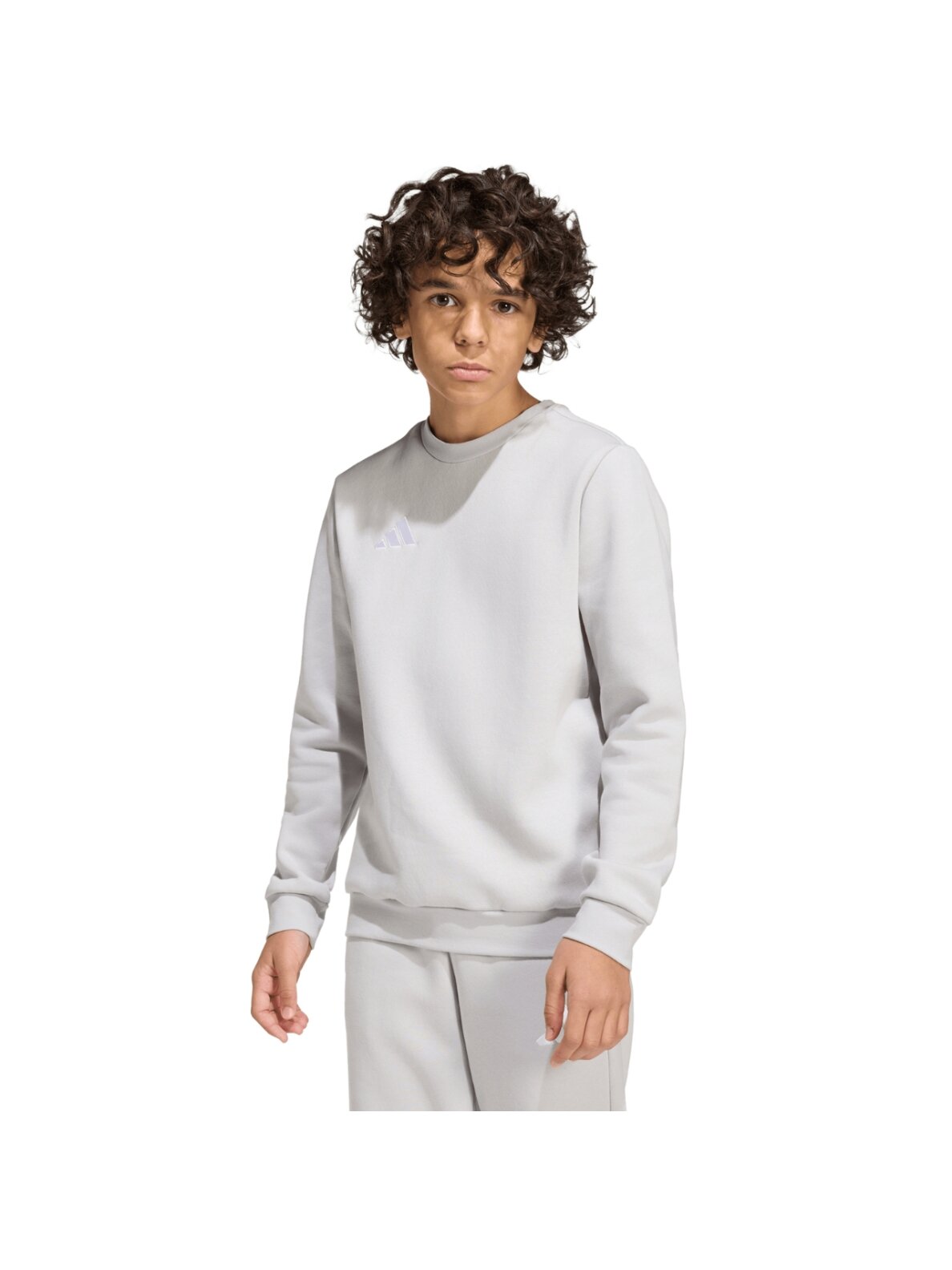 Adidas Entrada 26 Sweat Top vaikiškas džemperis pilkas JZ6551 3 Adidas Entrada 26 Sweat Top vaikiškas džemperis pilkas JZ6551 3