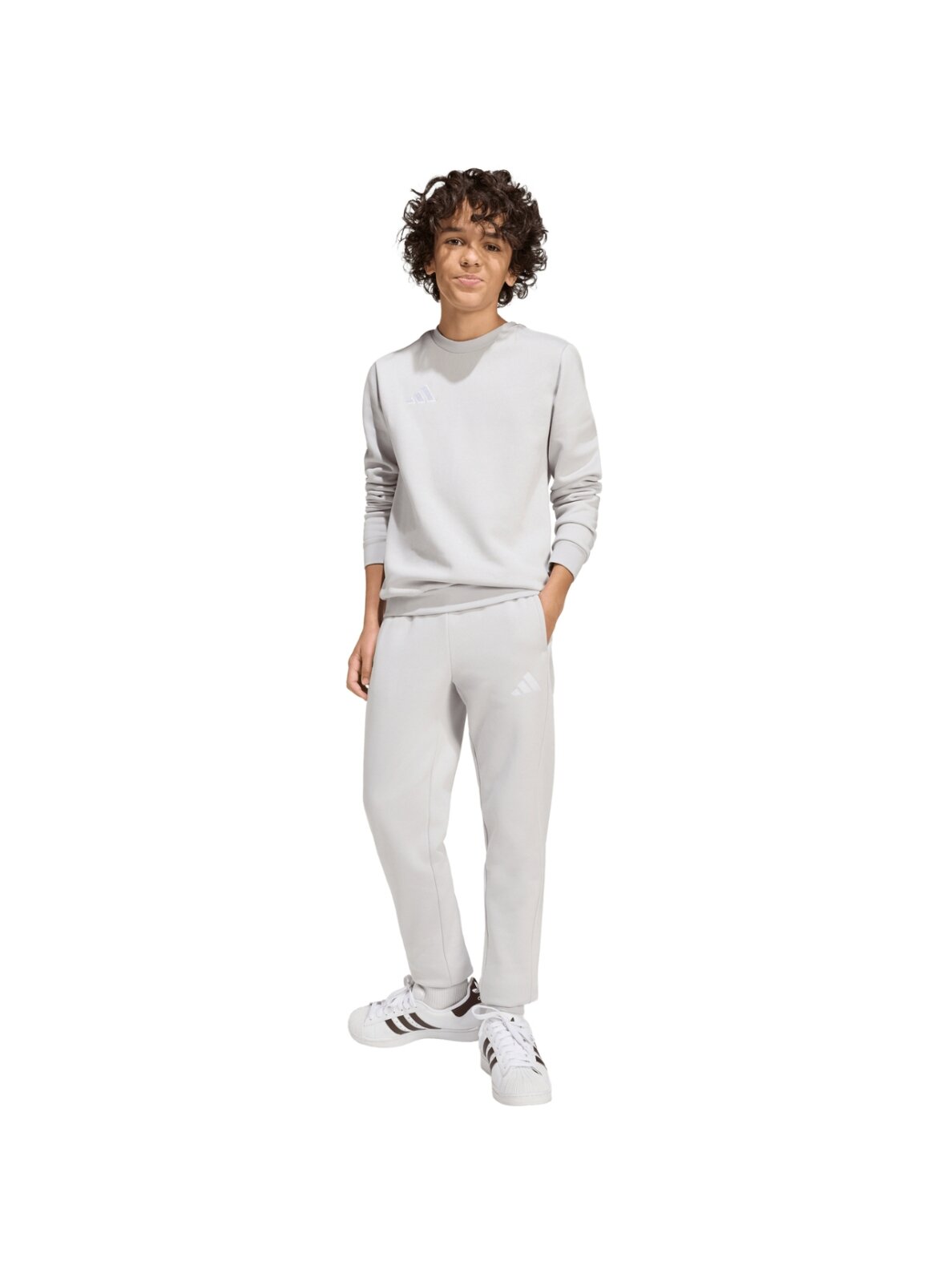 Adidas Entrada 26 Sweat Top vaikiškas džemperis pilkas JZ6551 6 Adidas Entrada 26 Sweat Top vaikiškas džemperis pilkas JZ6551 6