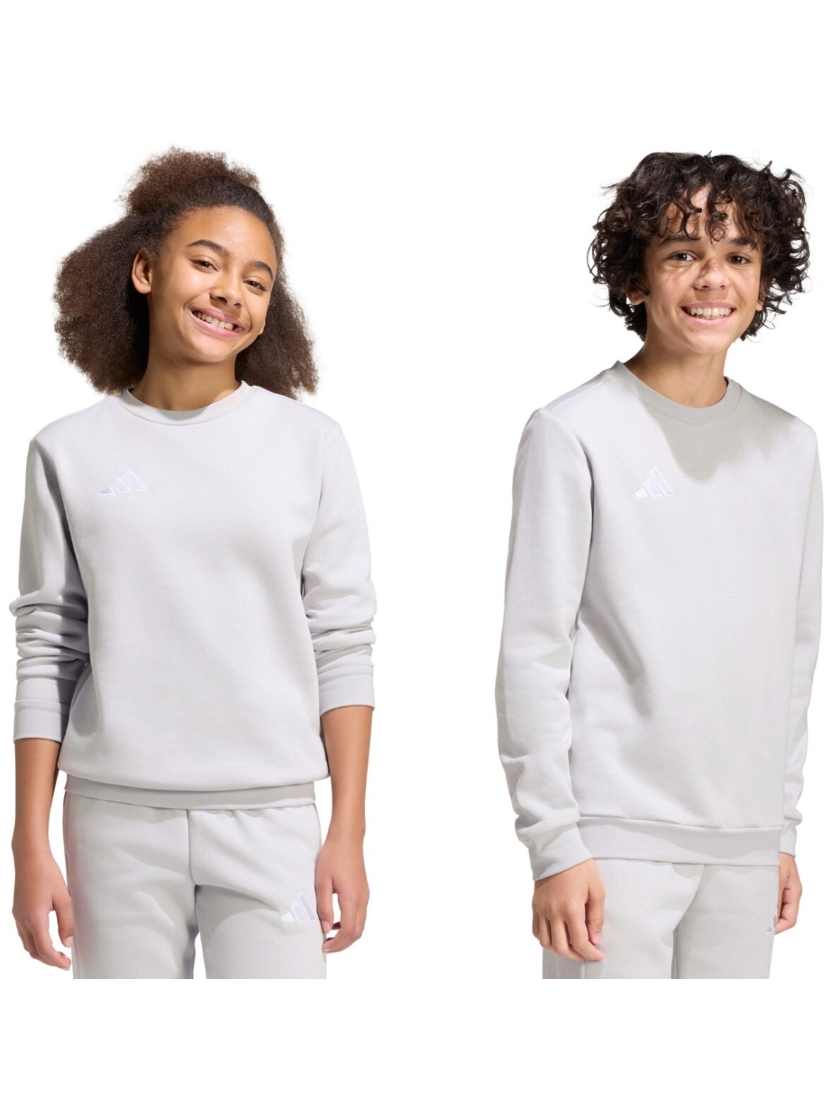 Adidas Entrada 26 Sweat Top vaikiškas džemperis pilkas JZ6551