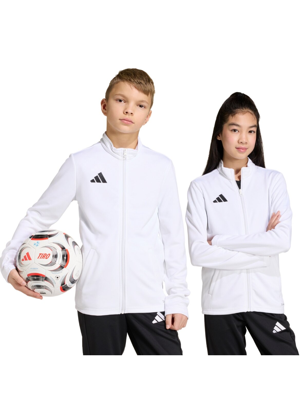 Adidas Entrada 26 Track vaikų džemperis balta JZ6605