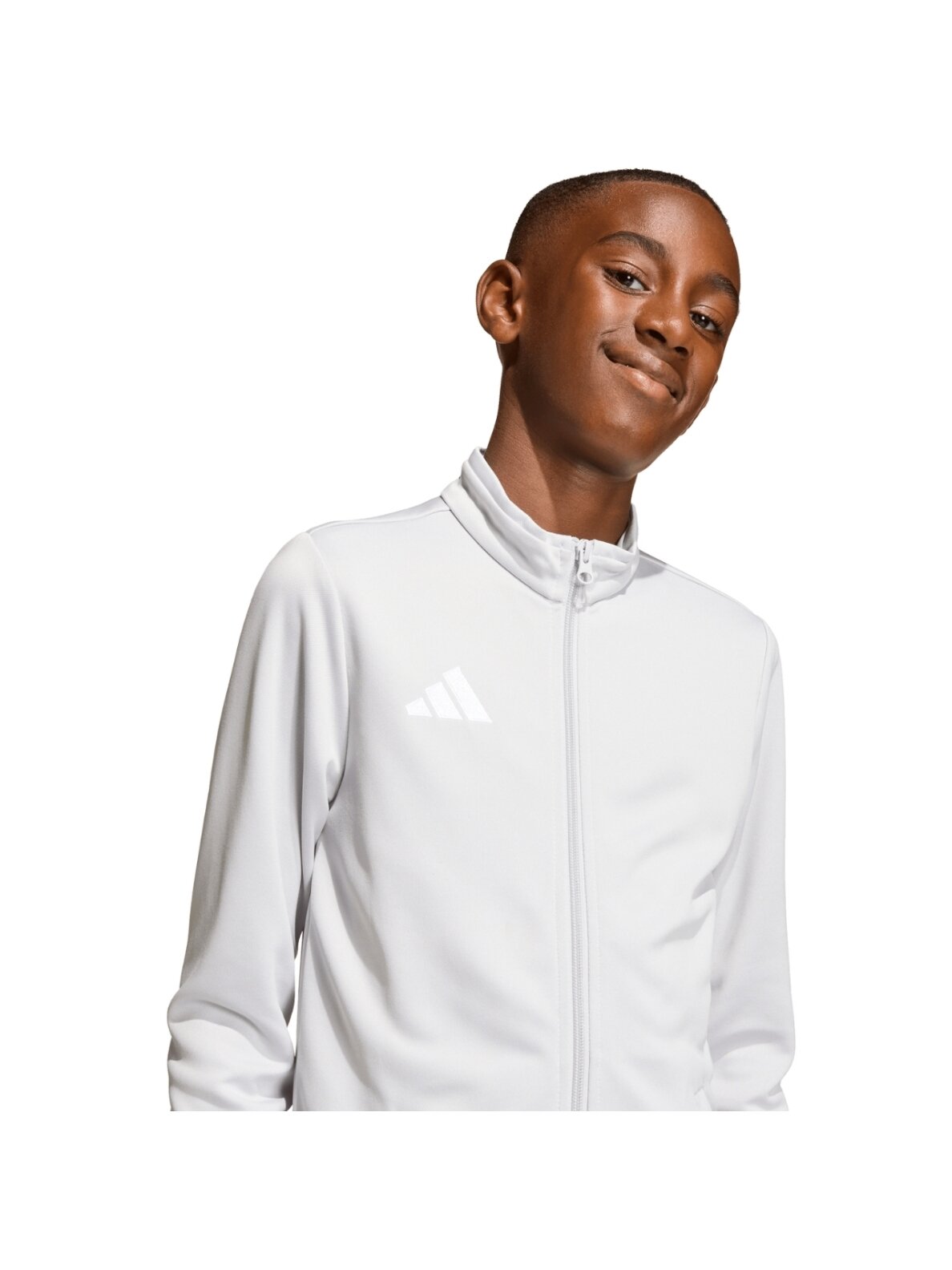 Adidas Entrada 26 Track švarkas vaikams šviesiai pilkas JZ6610 5 Adidas Entrada 26 Track švarkas vaikams šviesiai pilkas JZ6610 5