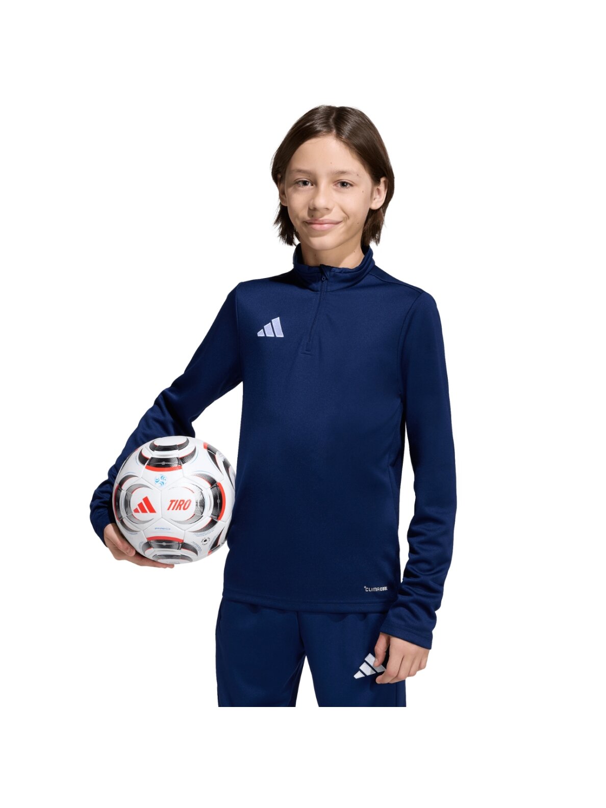 Adidas Entrada 26 Training Top vaikiški džemperiai, tamsiai mėlyni JZ6638 3 Adidas Entrada 26 Training Top vaikiški džemperiai, tamsiai mėlyni JZ6638 3