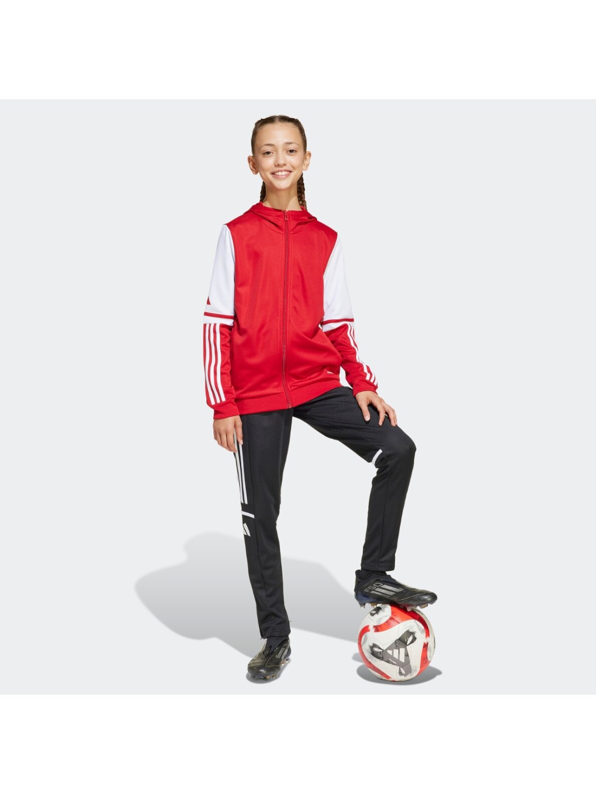 Adidas Squadra 25 Hoody vaikams raudona-balta JD4801 6