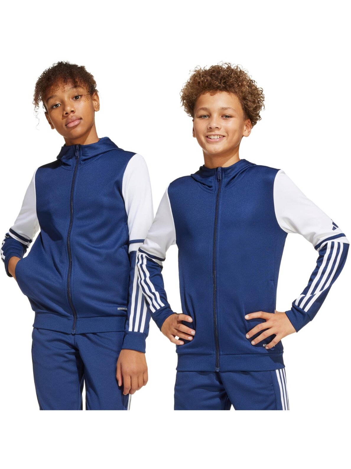 adidas Squadra 25 Hoody vaikams tamsiai mėlyna ir balta JD4800