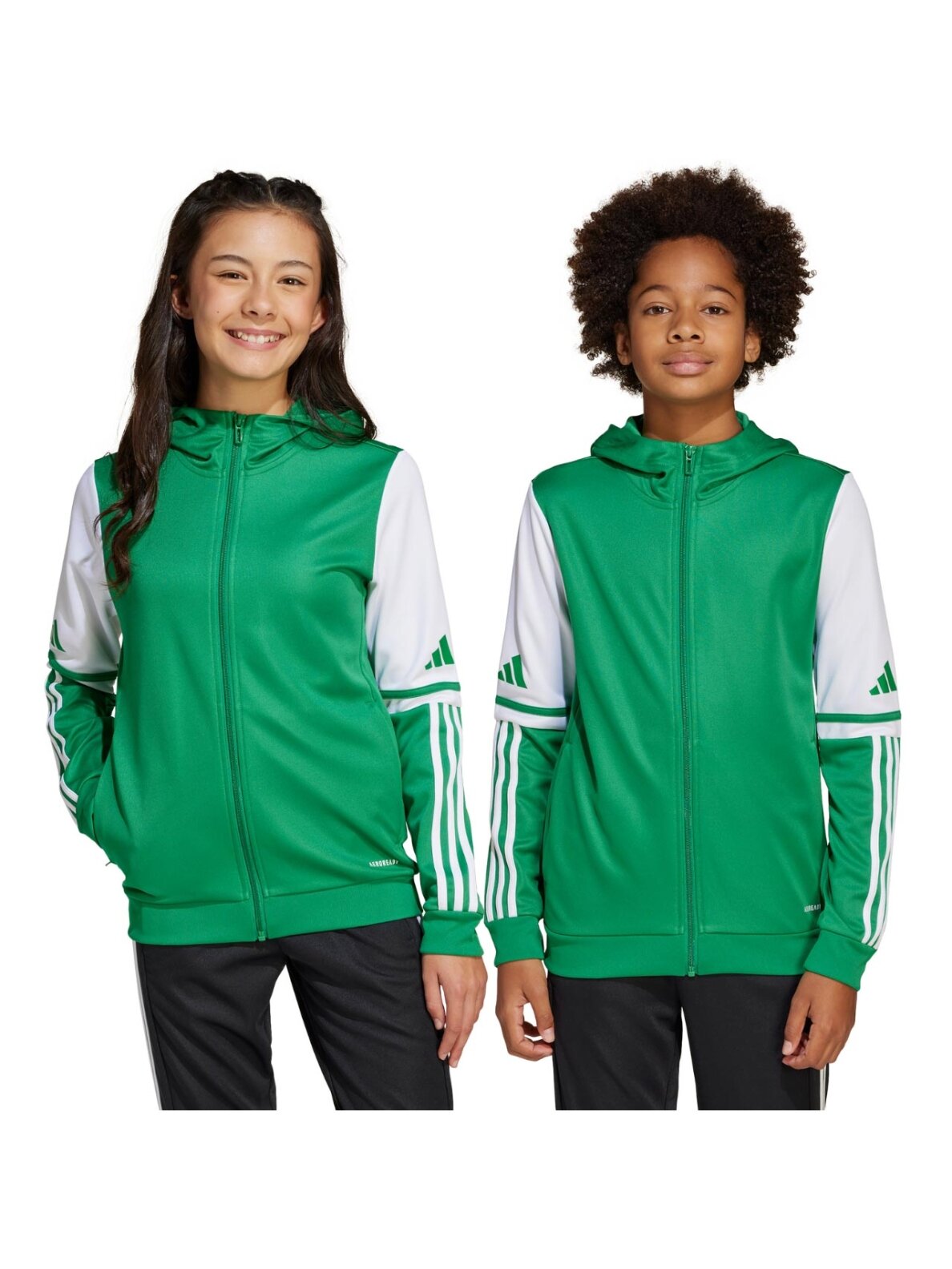 adidas Squadra 25 Hoody vaikams žalia-balta JP3163 adidas Squadra 25 Hoody vaikams žalia-balta JP3163