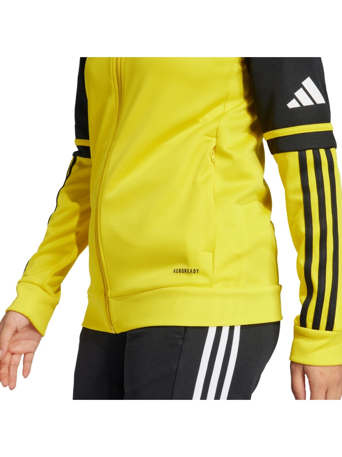 Adidas Squadra 25 Hoody vaikiška džemperis geltona-juoda JP3386 4 Adidas Squadra 25 Hoody vaikiška džemperis geltona-juoda JP3386 4