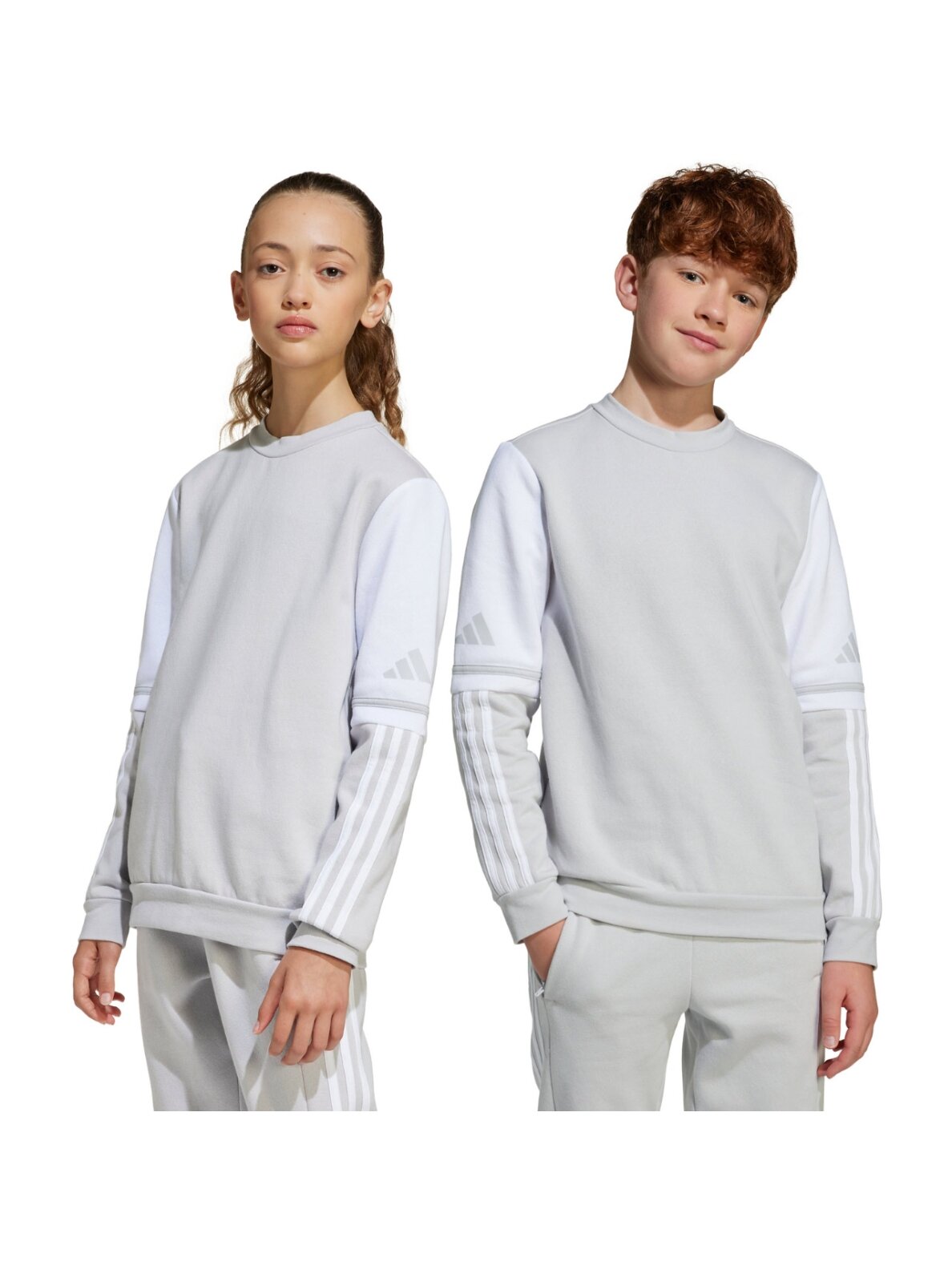 Adidas Squadra 25 Sweat Crew vaikams pilka JD4824 Adidas Squadra 25 Sweat Crew vaikams pilka JD4824
