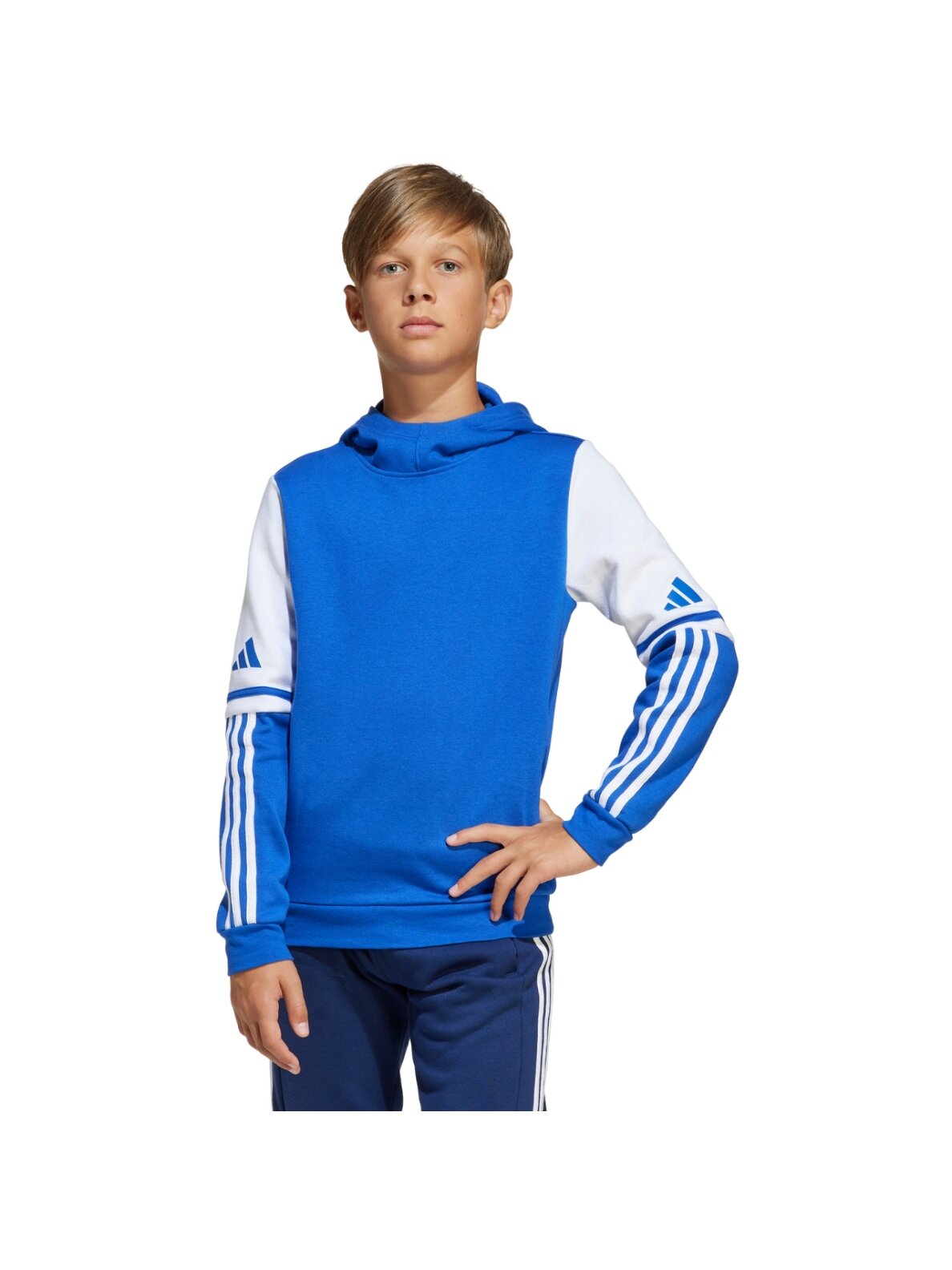 Adidas Squadra 25 Sweat Hoody džemperis vaikams mėlyna JD4806 4 Adidas Squadra 25 Sweat Hoody džemperis vaikams mėlyna JD4806 4