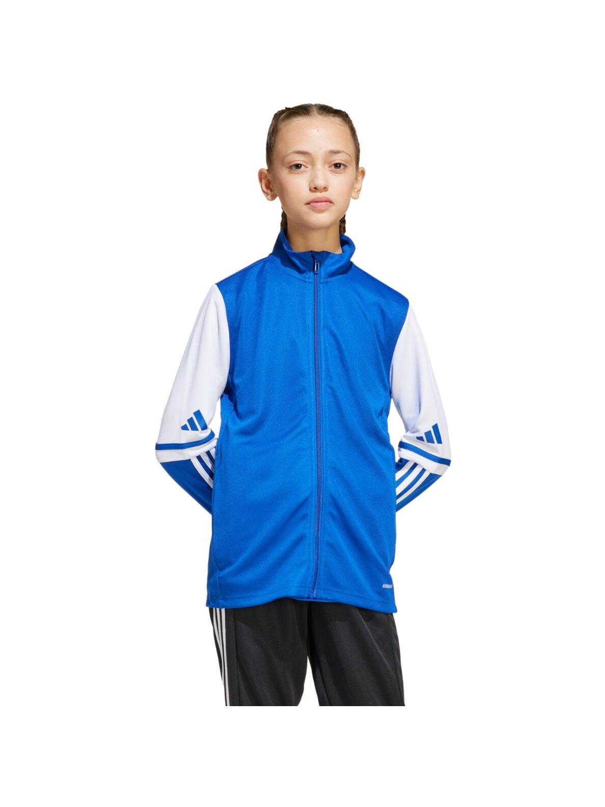 Adidas Squadra 25 Training vaikiška džemperis mėlyna-balta JD4798 3 Adidas Squadra 25 Training vaikiška džemperis mėlyna-balta JD4798 3