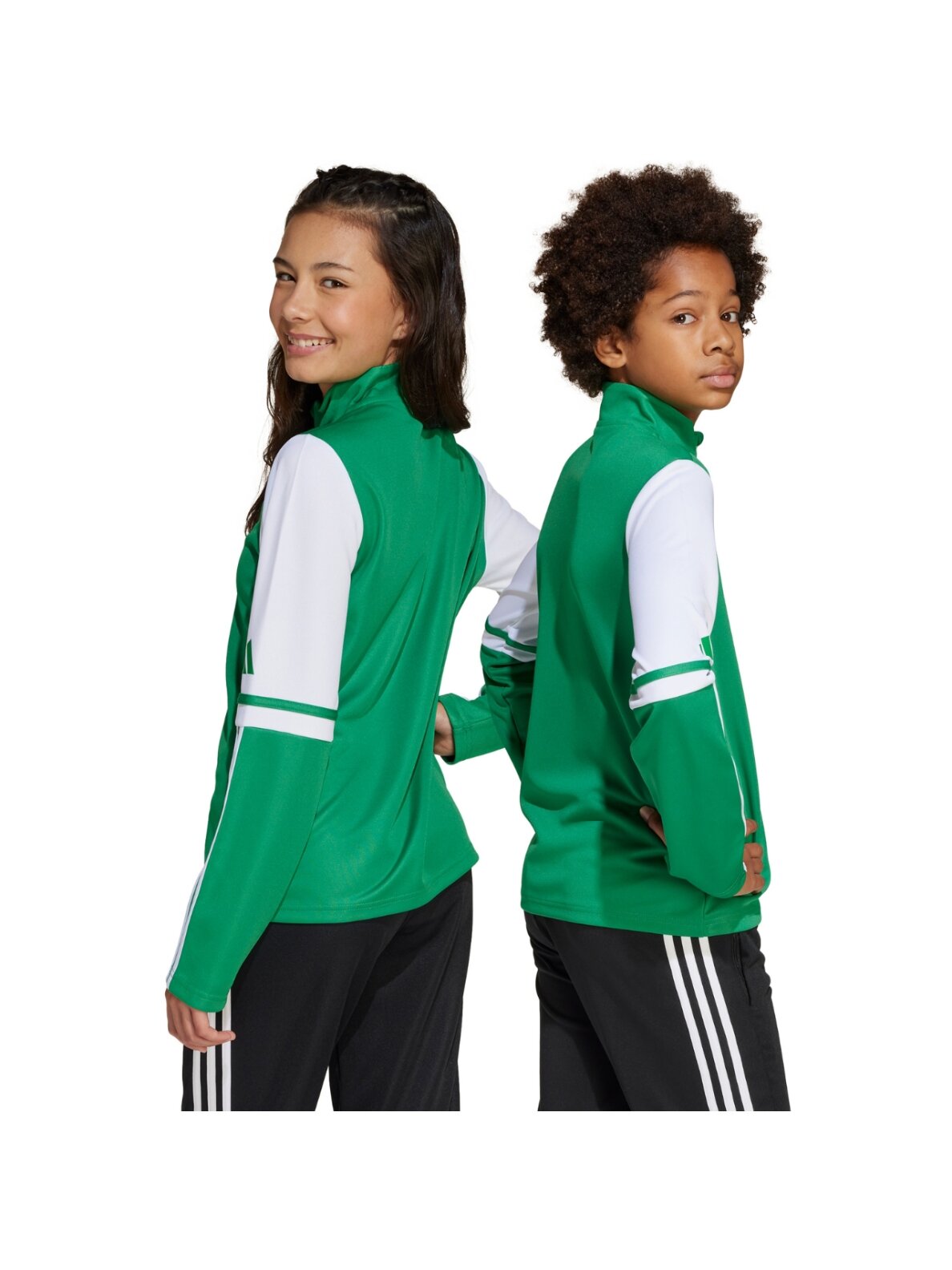 Adidas Squadra 25 Training Top vaikams žalia-balta JP3160 2 Adidas Squadra 25 Training Top vaikams žalia-balta JP3160 2