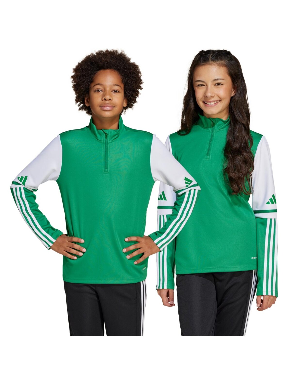 Adidas Squadra 25 Training Top vaikams žalia-balta JP3160 Adidas Squadra 25 Training Top vaikams žalia-balta JP3160