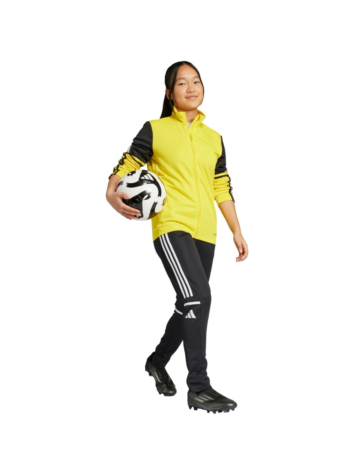 Adidas Squadra 25 Training fleecinis džemperis vaikams geltonas JP3395 5