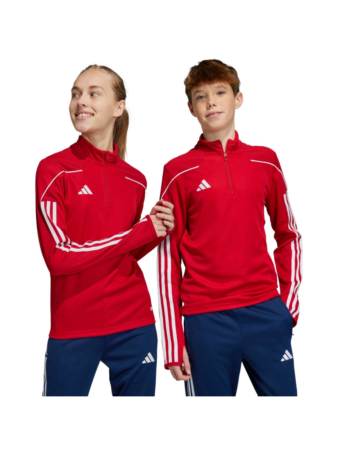 Adidas Tiro 23 League Training Top vaikiški džemperiai, raudoni HS3489 Adidas Tiro 23 League Training Top vaikiški džemperiai, raudoni HS3489