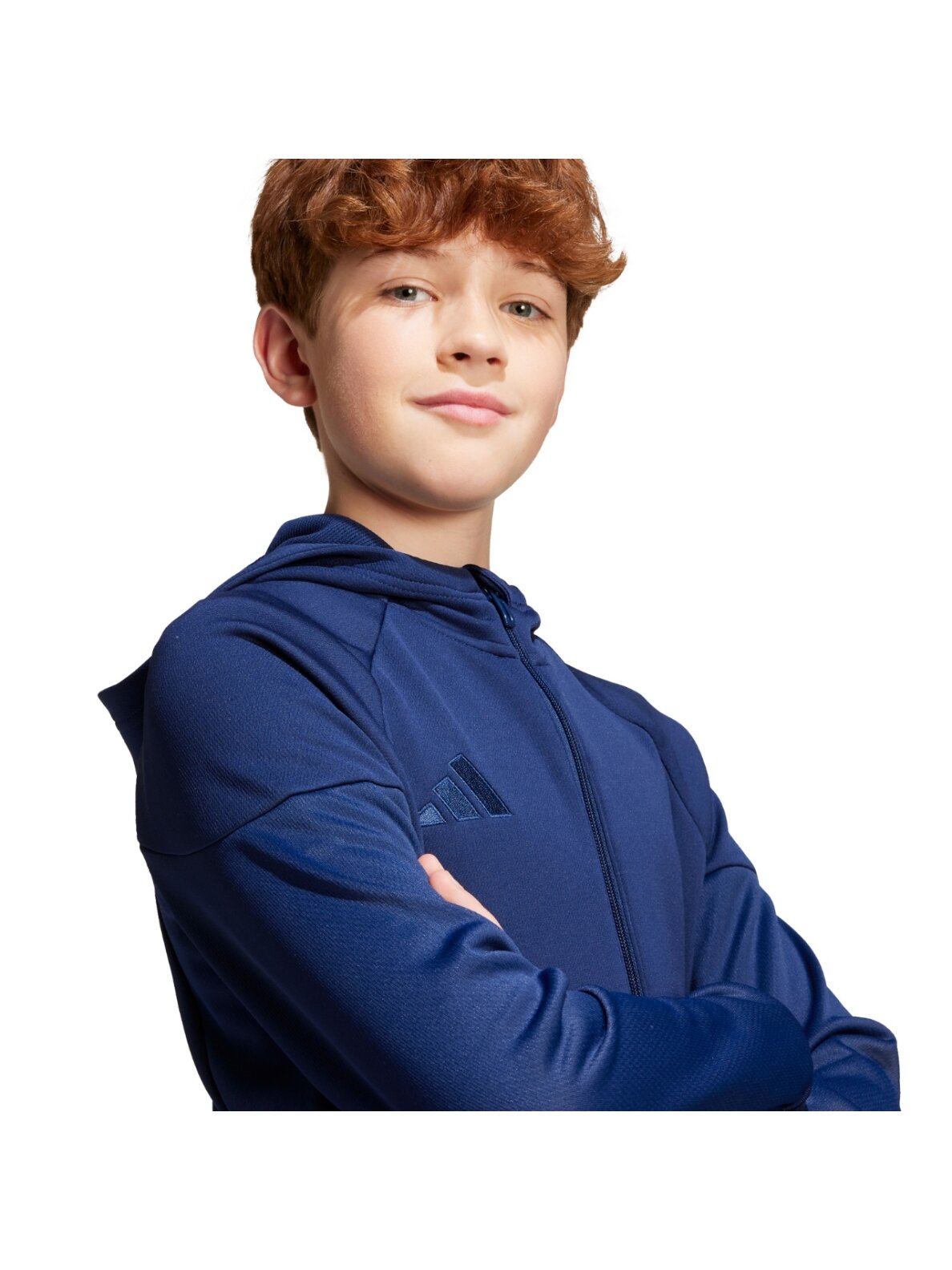 Adidas Tiro 25 Full-Zip džemperis vaikams tamsiai mėlynas JC5127 3 Adidas Tiro 25 Full-Zip džemperis vaikams tamsiai mėlynas JC5127 3