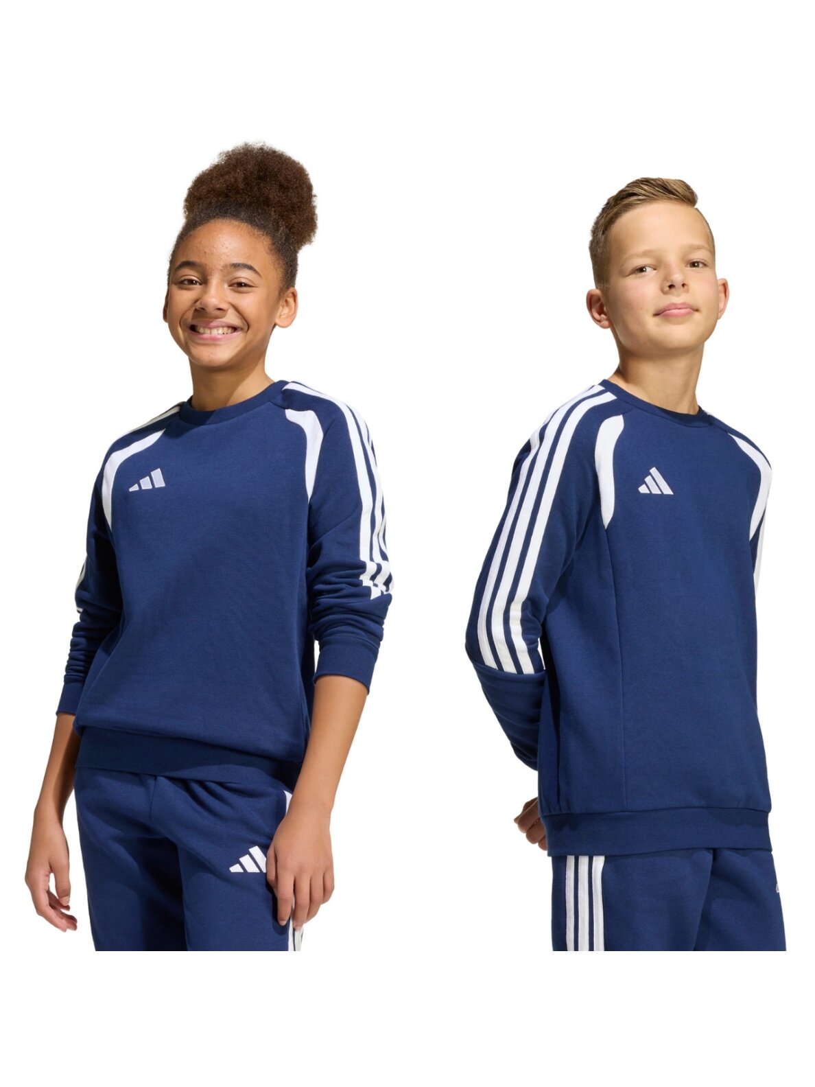 Adidas Tiro 26 League Sweat Crew džemperis vaikams tamsiai mėlyna KF5821 Adidas Tiro 26 League Sweat Crew džemperis vaikams tamsiai mėlyna KF5821