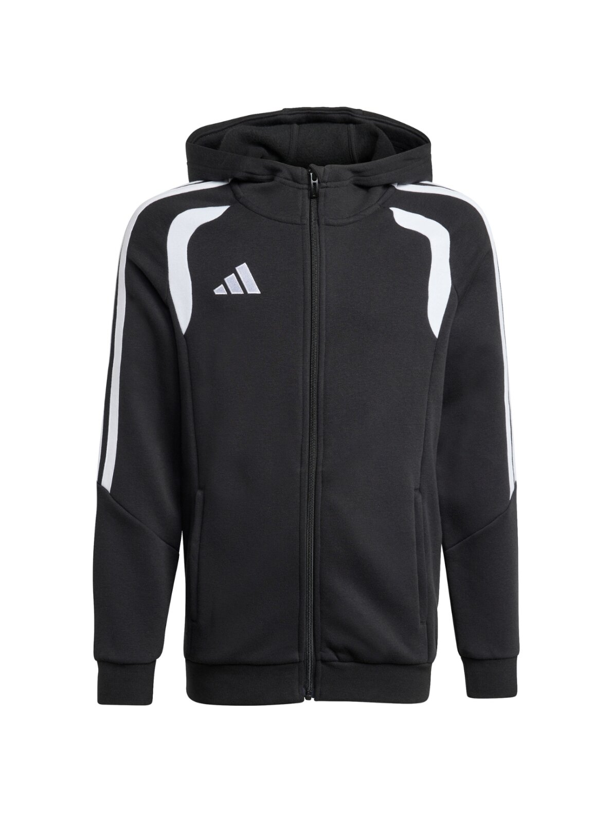Adidas Tiro 26 League Sweat Full Zip Hoodie vaikams juoda KF3324 1 Adidas Tiro 26 League Sweat Full Zip Hoodie vaikams juoda KF3324 1