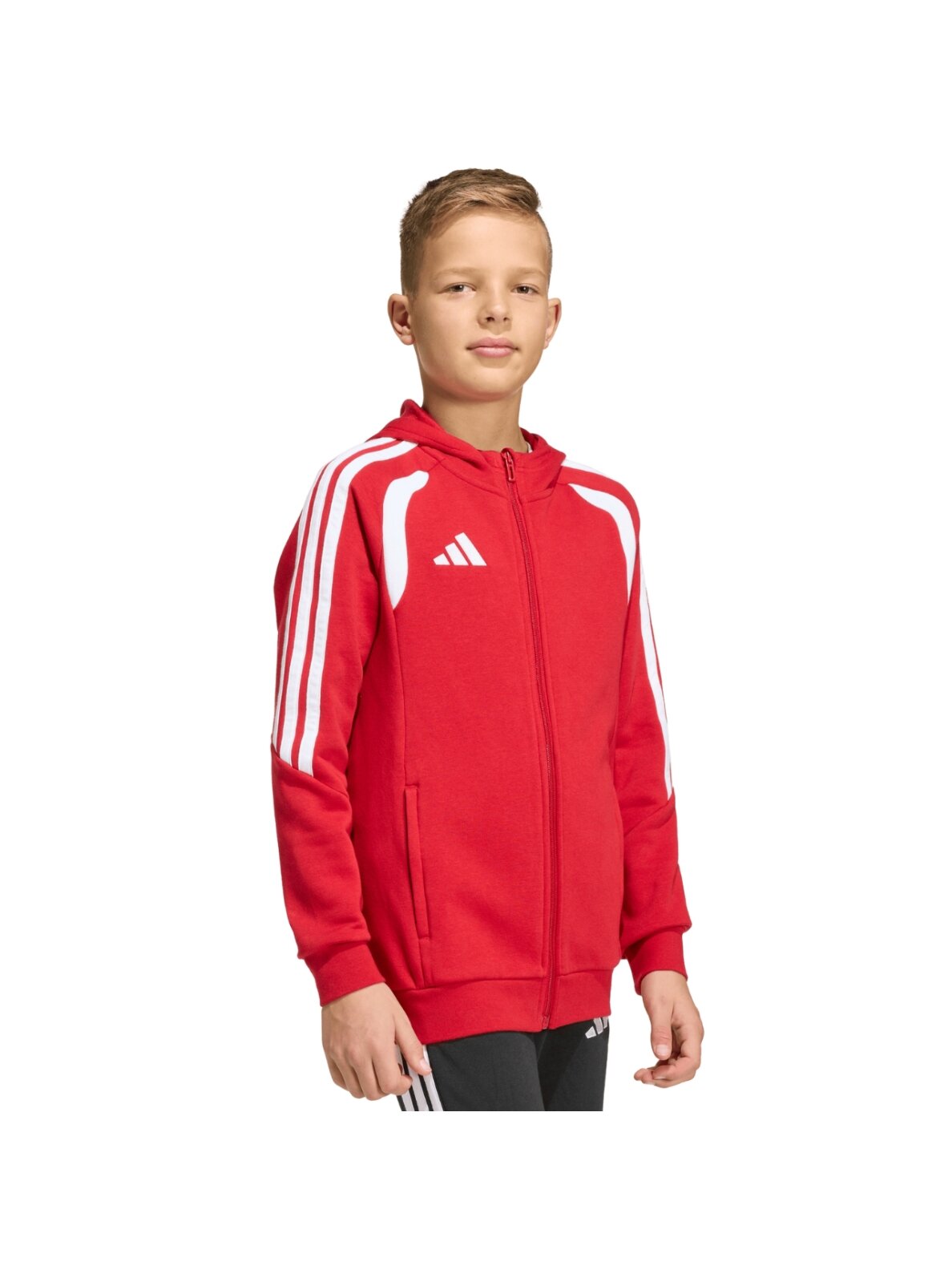 Adidas Tiro 26 League Sweat Full Zip Hoodie vaikams raudona KF9101 3