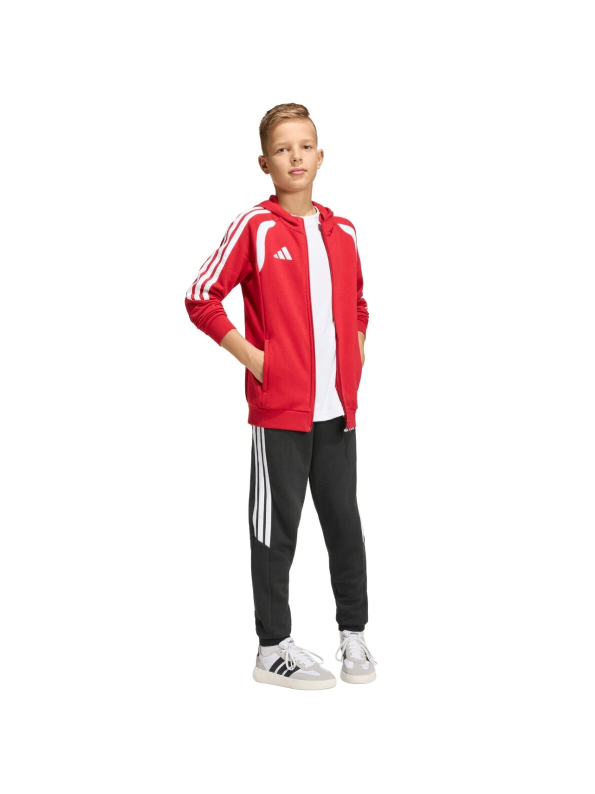 Adidas Tiro 26 League Sweat Full Zip Hoodie vaikams raudona KF9101 6 Adidas Tiro 26 League Sweat Full Zip Hoodie vaikams raudona KF9101 6
